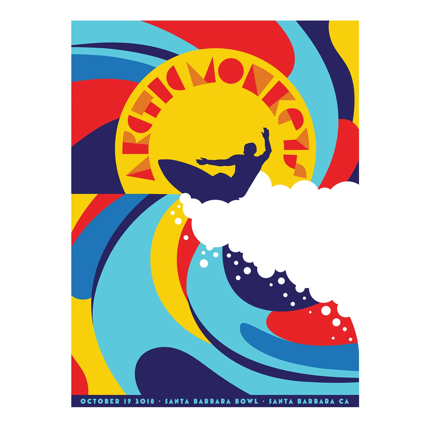 Arctic Monkeys ‘SANTA BARBARA LIMITED EDITION SCREENPRINT’