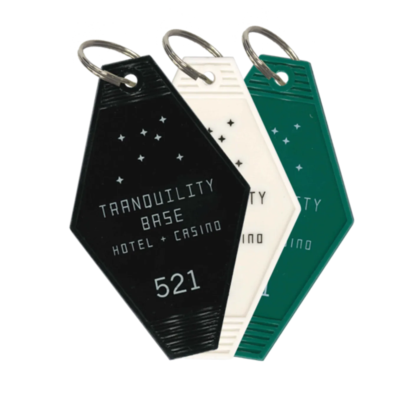 Arctic Monkeys 'TRANQUILITY BASE HOTEL + CASINO' KEY RING TRIO