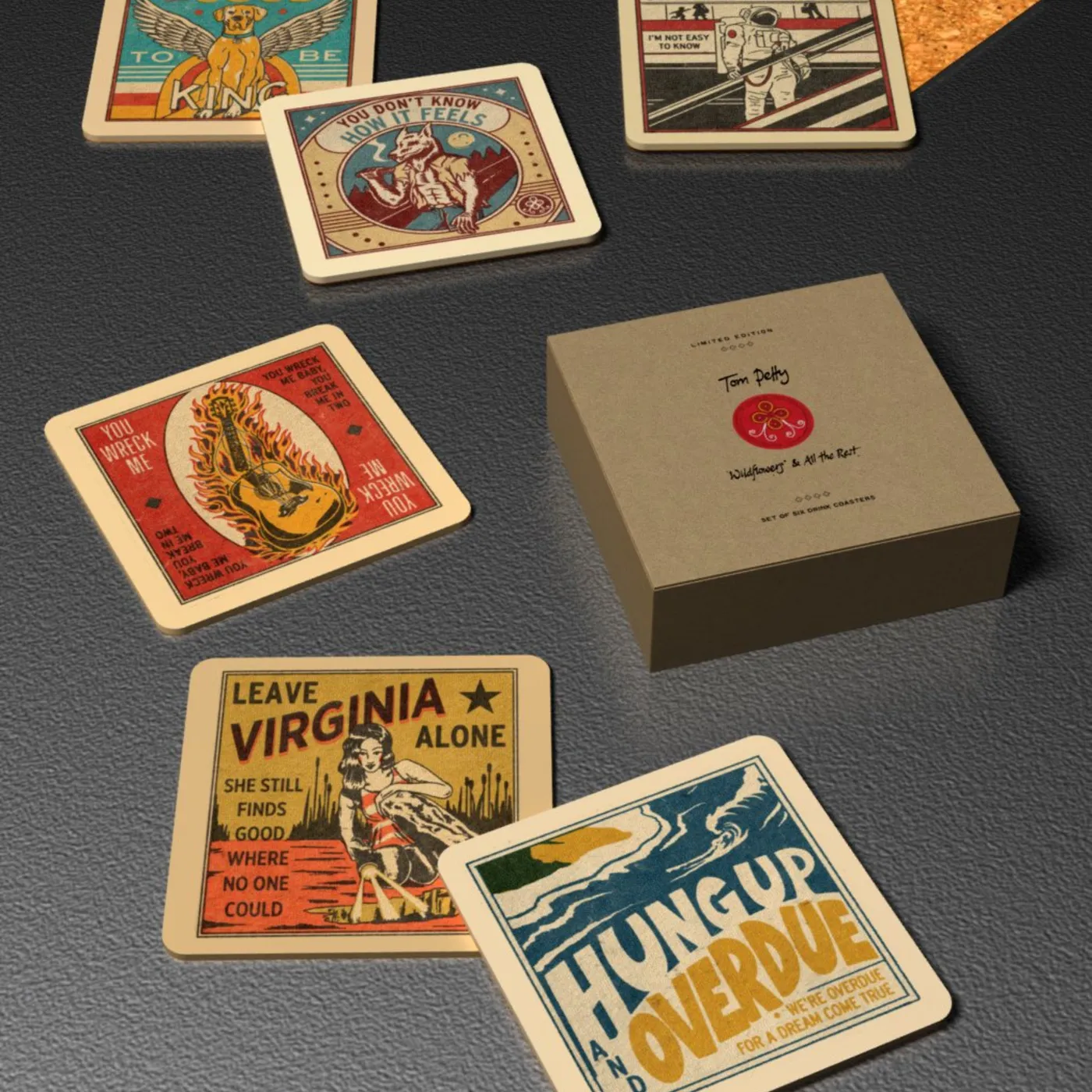 Tom Petty Wildflowers and All the Rest  Coaster Set