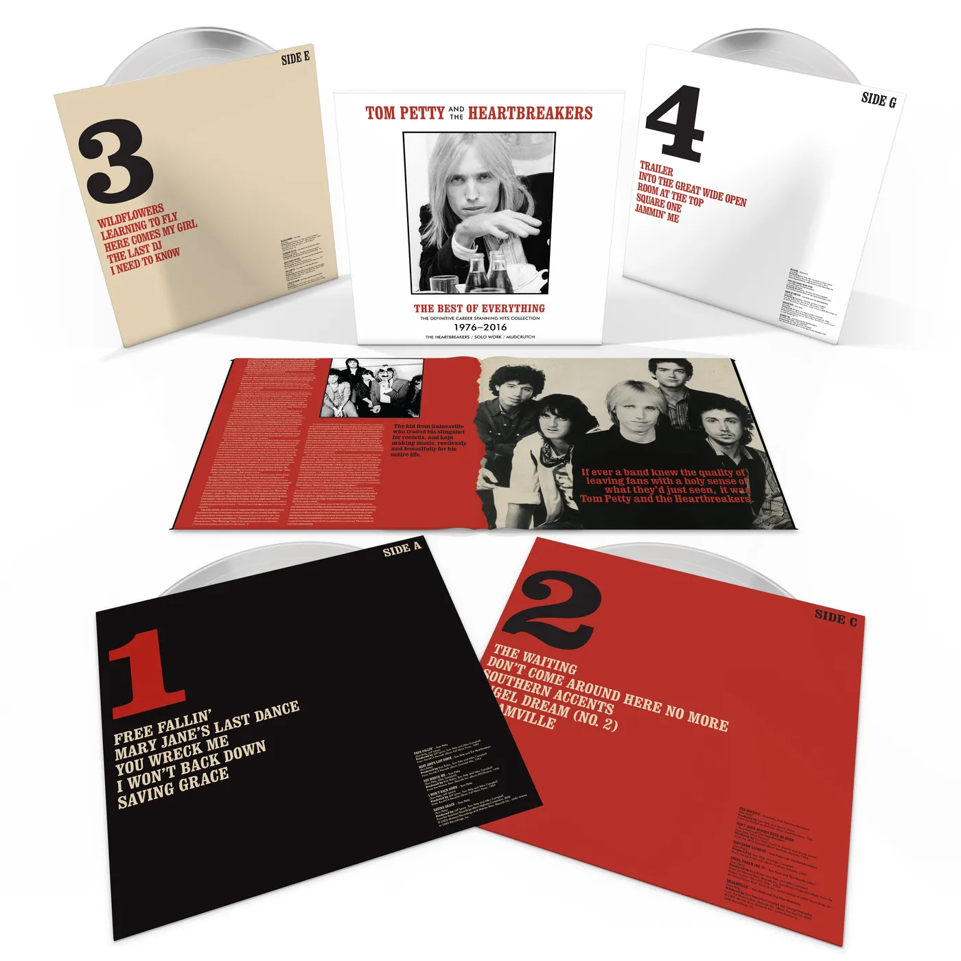 Tom Petty and the Heartbreakers The Best of Everything - E-Comm Exclusive Clear Vinyl 4LP Box Set
