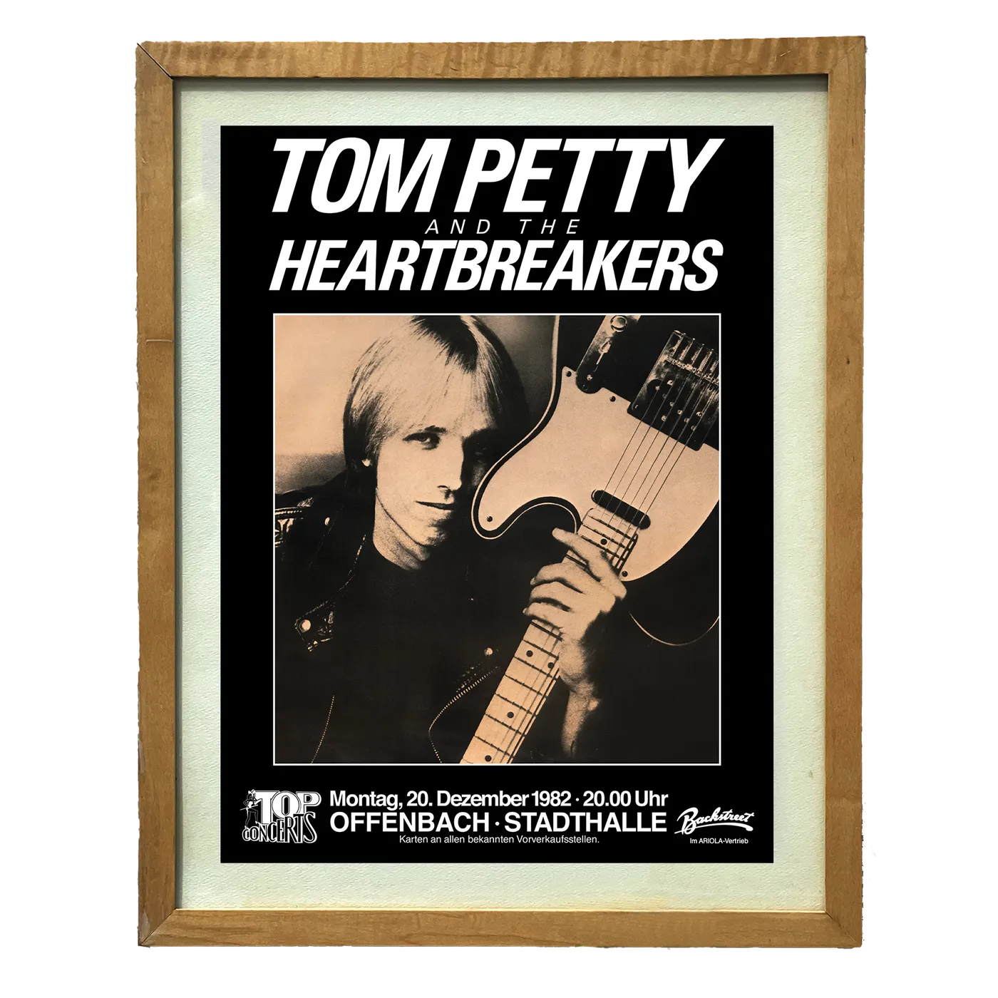 Tom Petty and the Heartbreakers 1982 Offenbach Show Poster