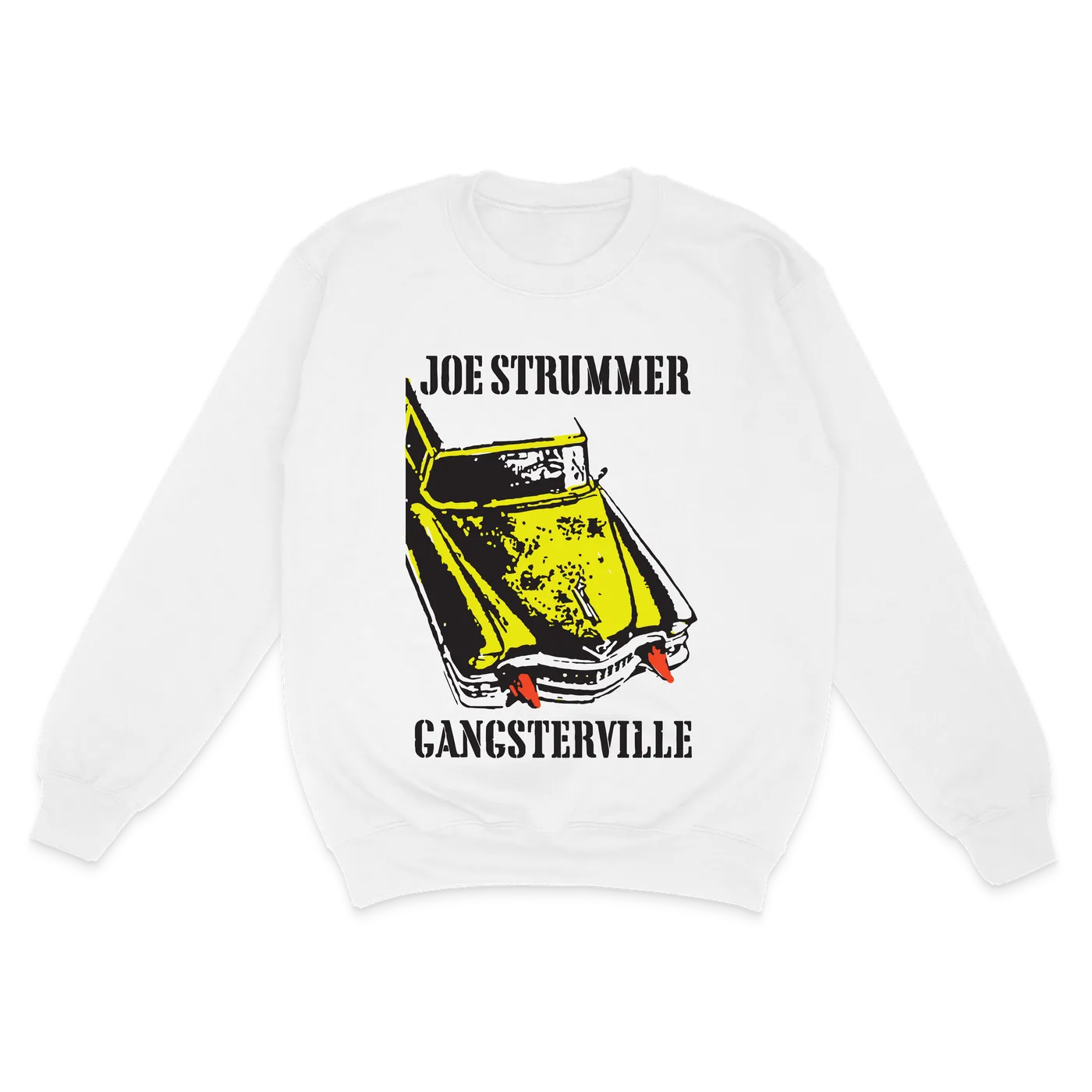 Joe Strummer Vintage Gangsterville White Sweatshirt