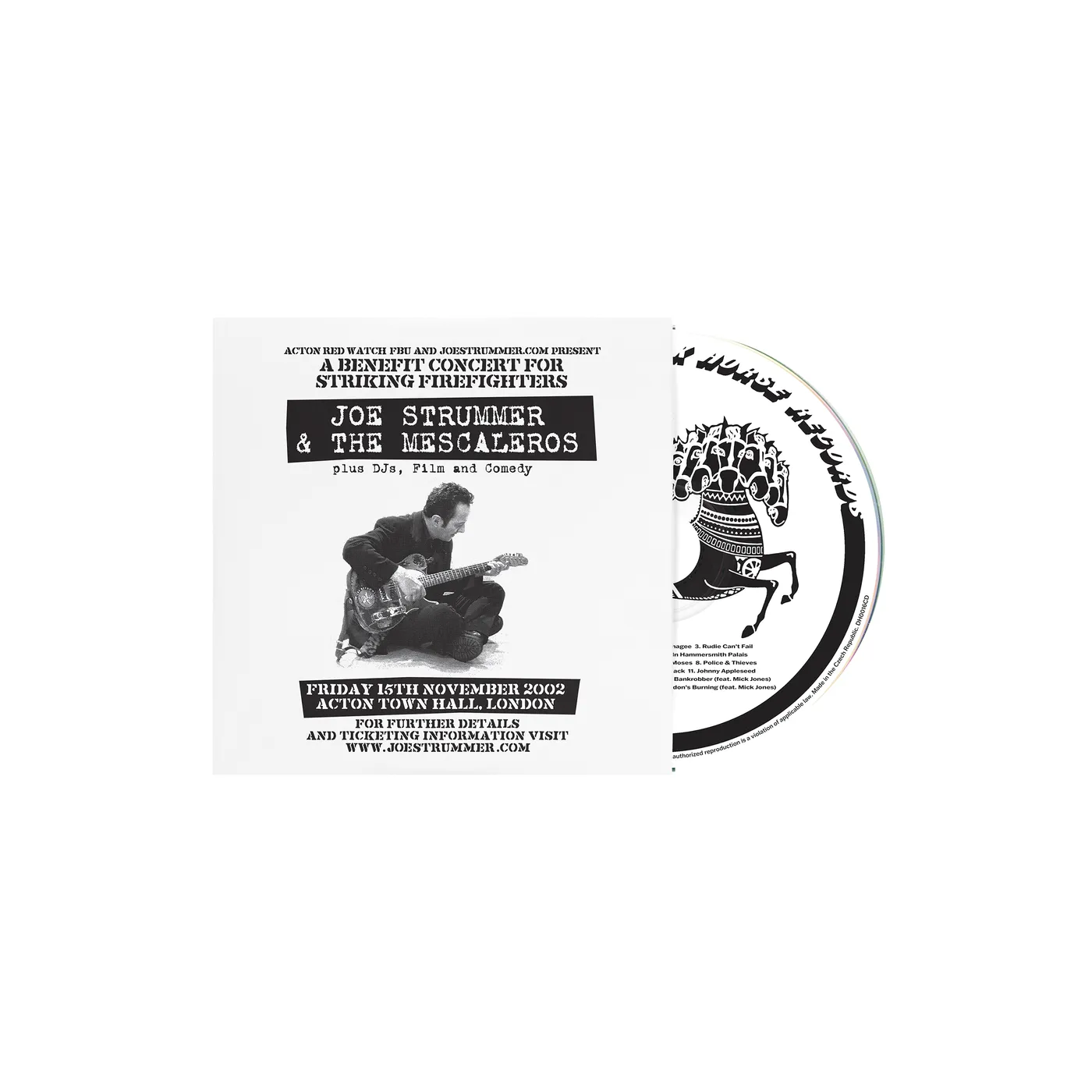 Joe Strummer Live At Acton Town Hall CD