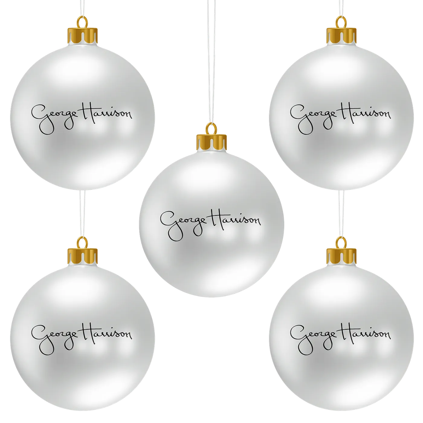 George Harrison All Things Must Pass Limited Edition 5 x Ornament Set