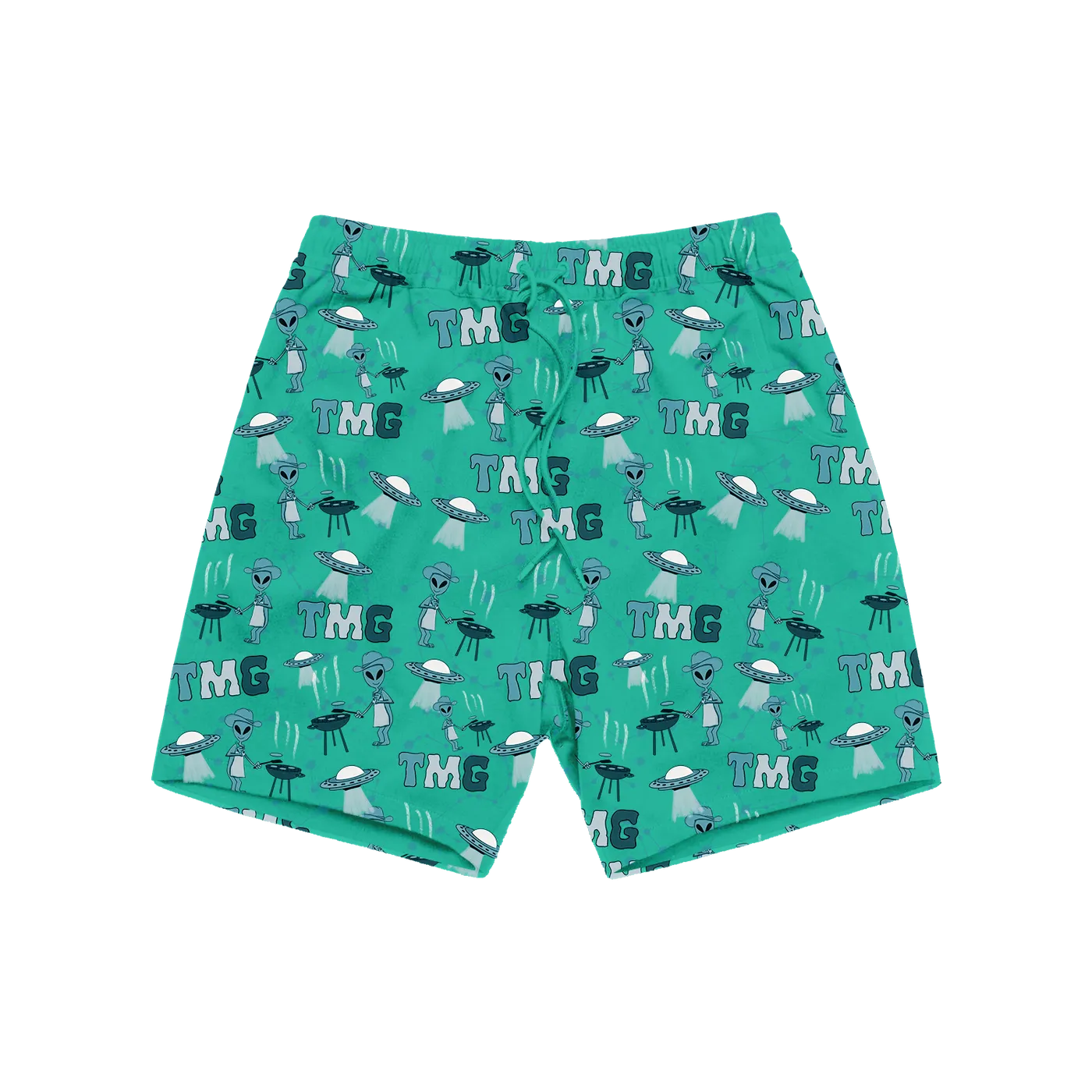 Tiny Meat Gang TMG Hawaiian Teal Shorts