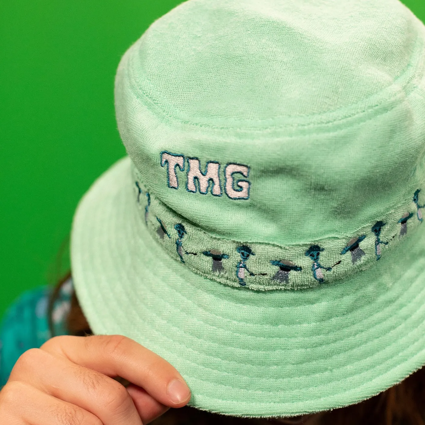 Tiny Meat Gang TMG French Terry Teal Bucket Hat