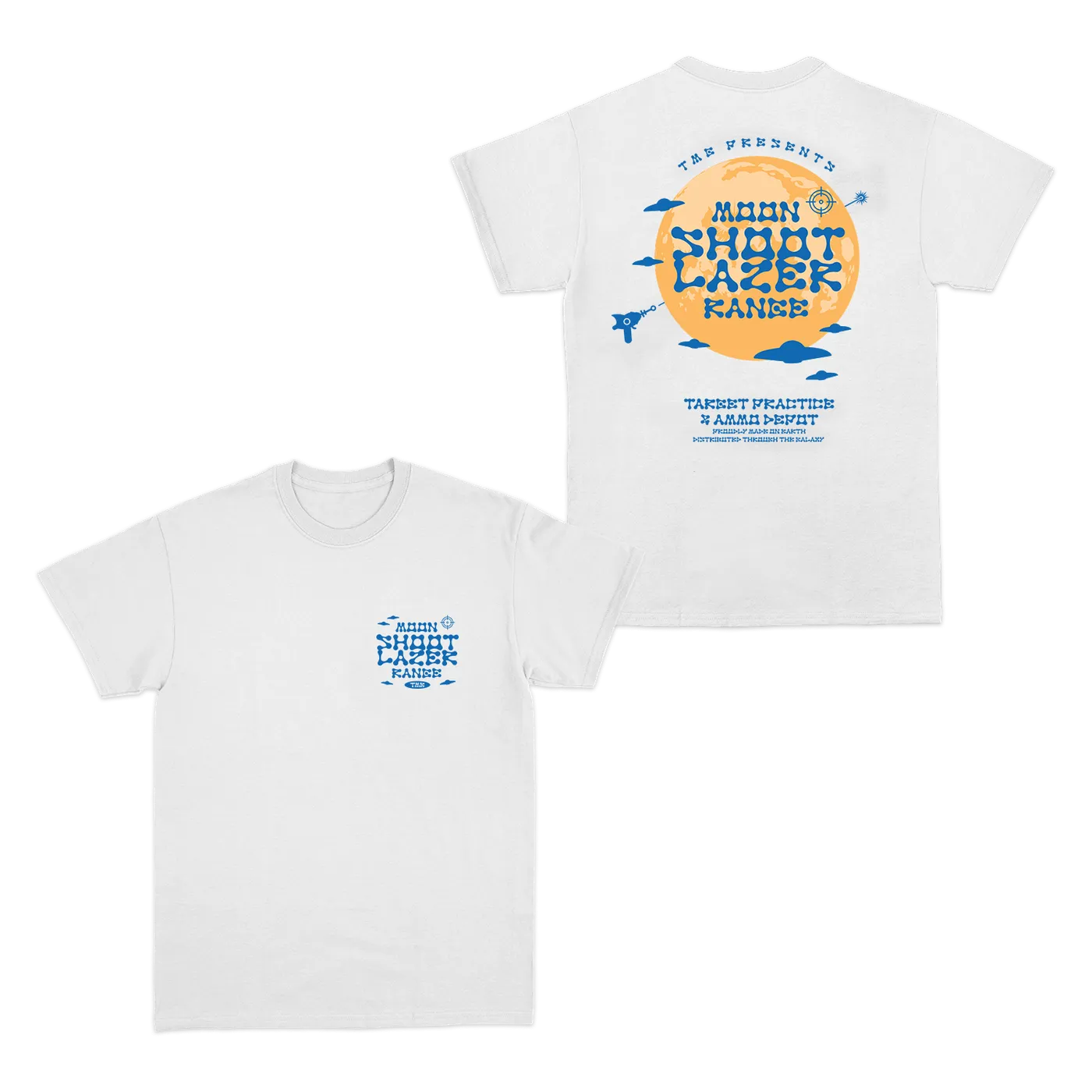 Tiny Meat Gang Moon Shoot Lazer Range White T-Shirt
