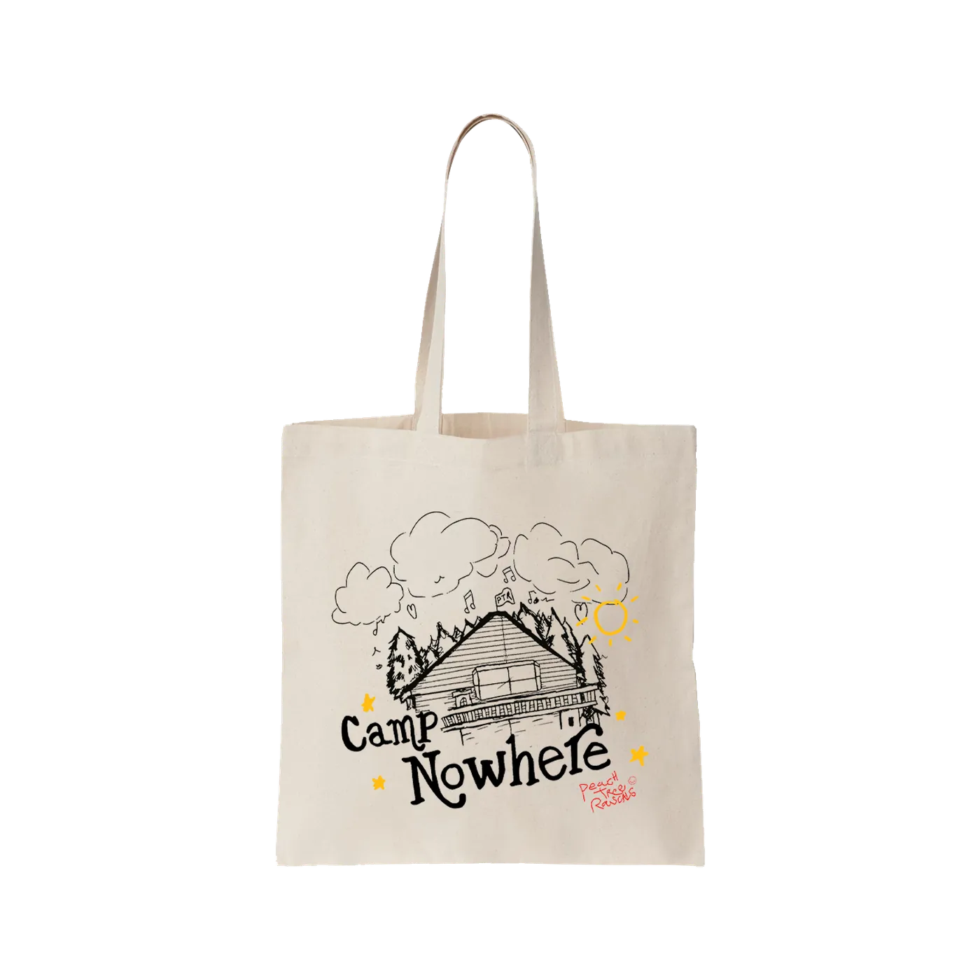 Peach Tree Rascals Camp Nowhere Tote Bag