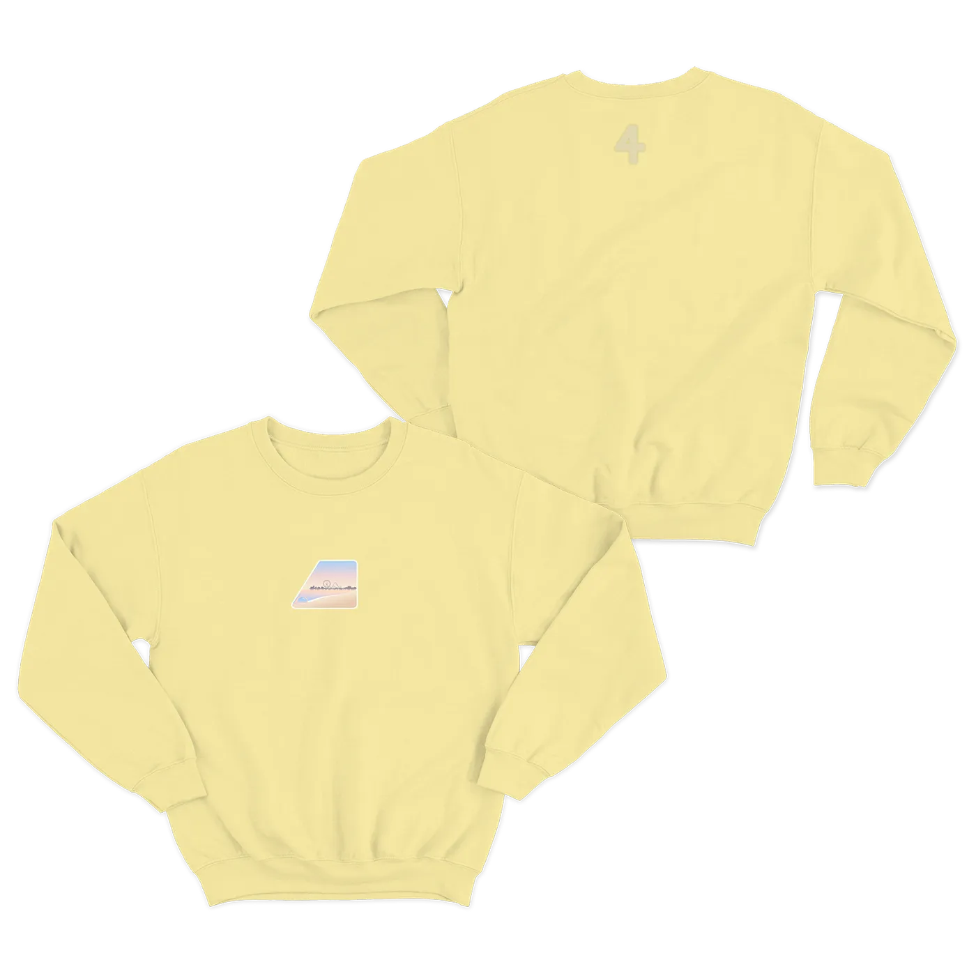 Surfaces So Far Away Yellow Crewneck