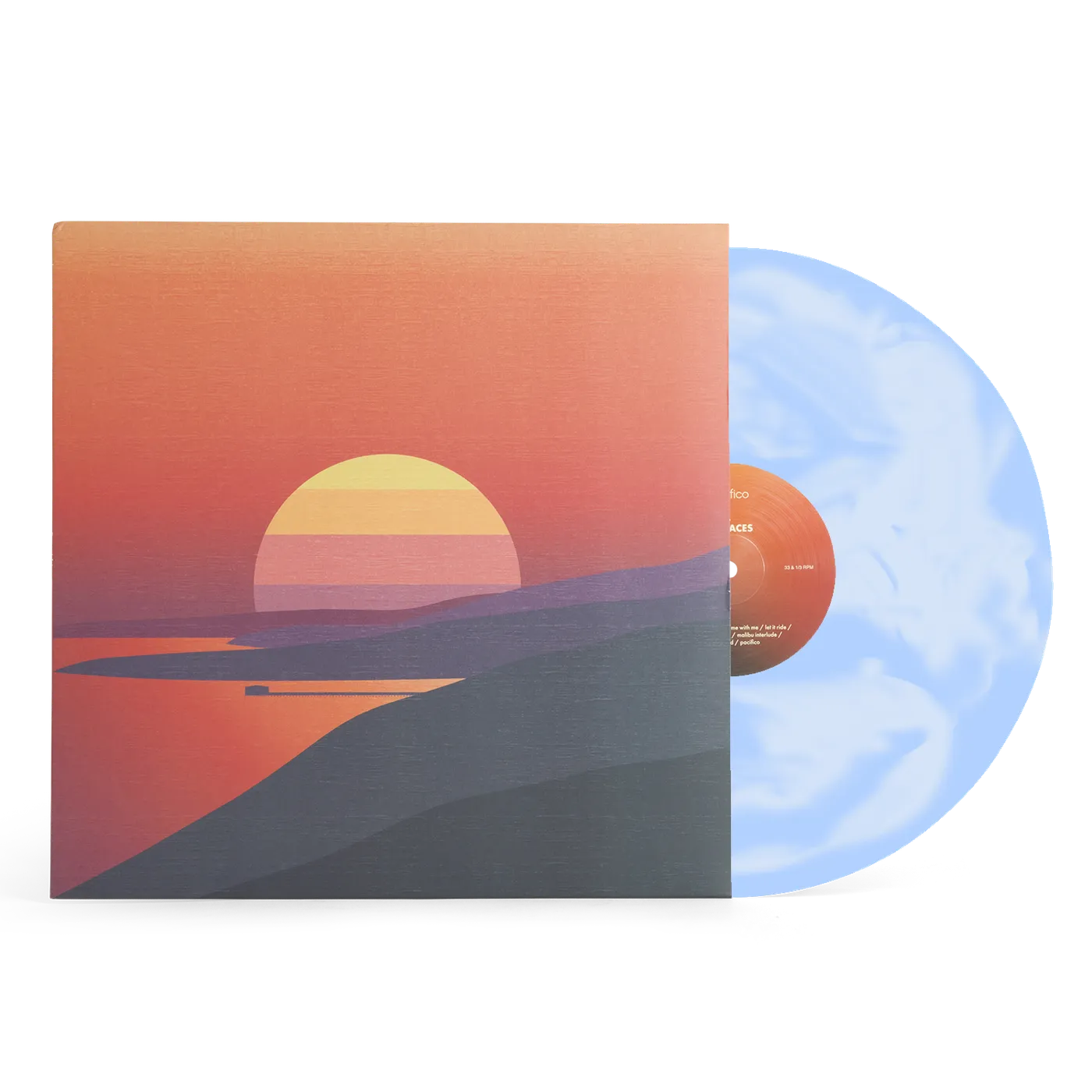 Surfaces Pacifico LP - White/Blue Swirl (Vinyl)