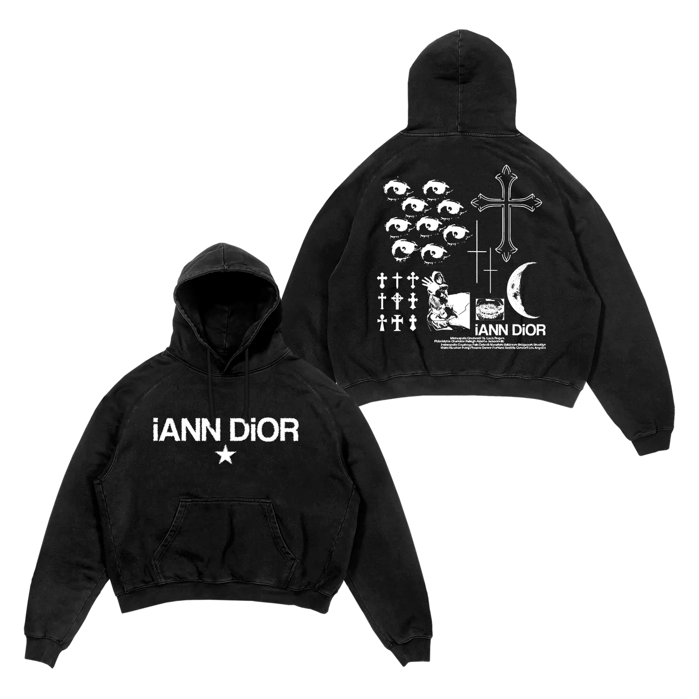 Iann Dior Cross Hoodie