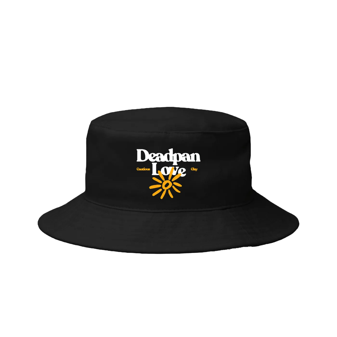 Cautious Clay Deadpan Love Black Bucket Hat