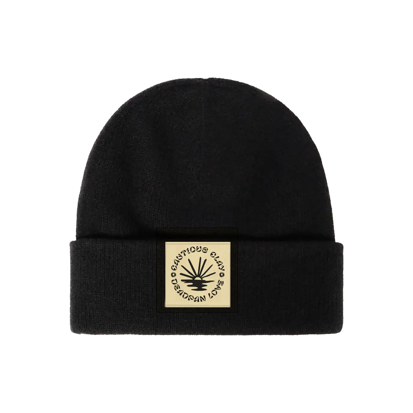 Cautious Clay Deadpan Love Black Beanie