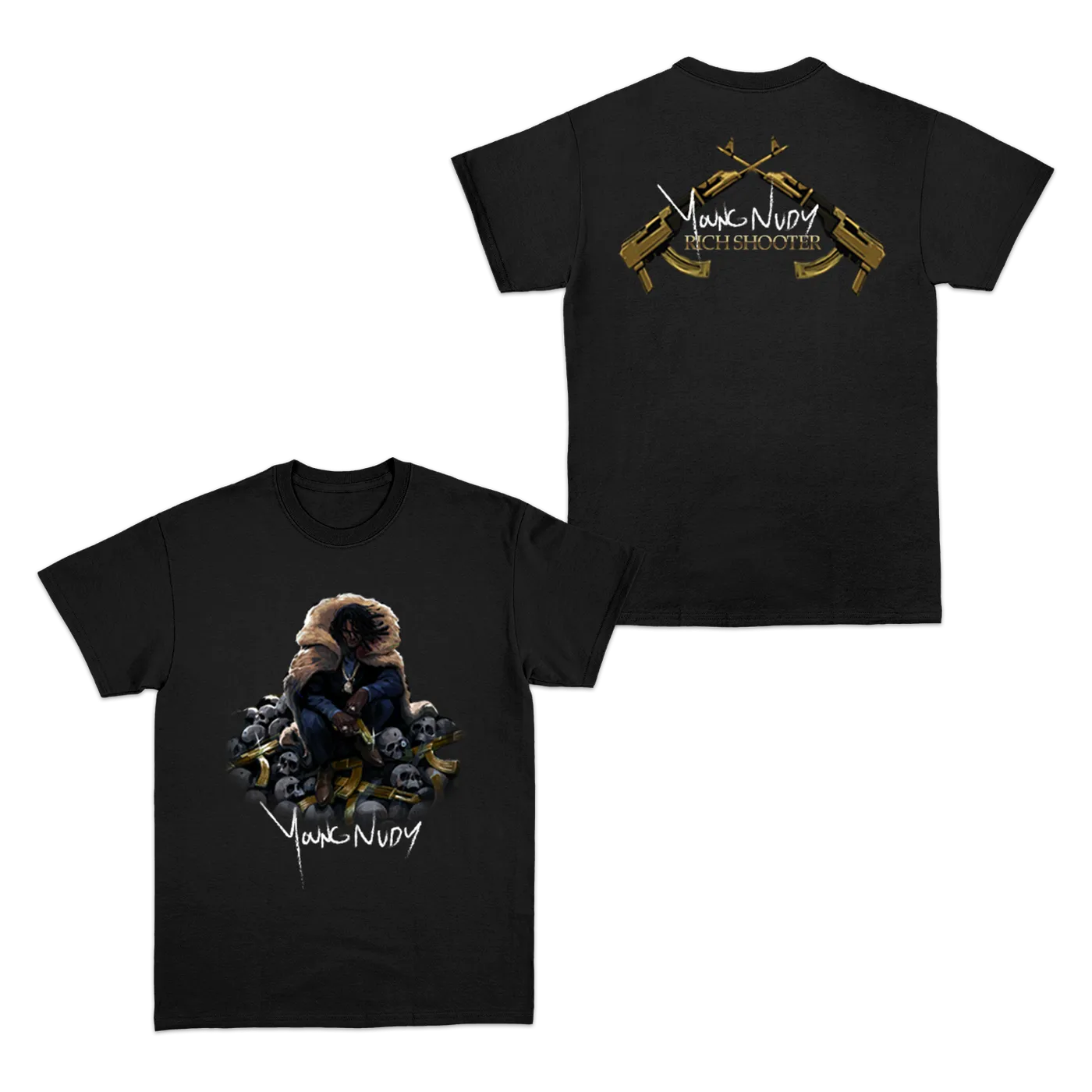 Young Nudy Rich Shooter Black T-Shirt