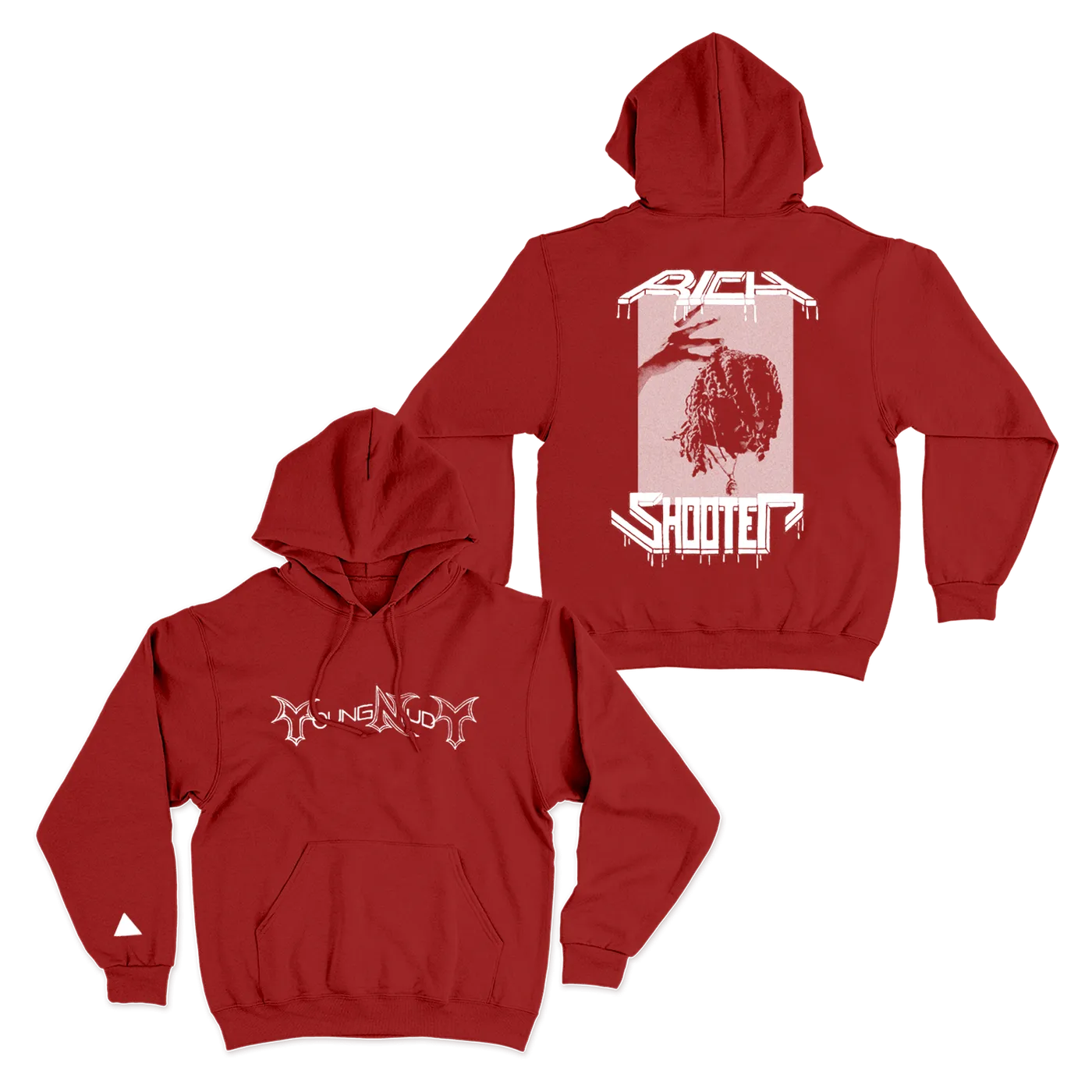 Young Nudy Rich Shooter Photo Red Hoodie