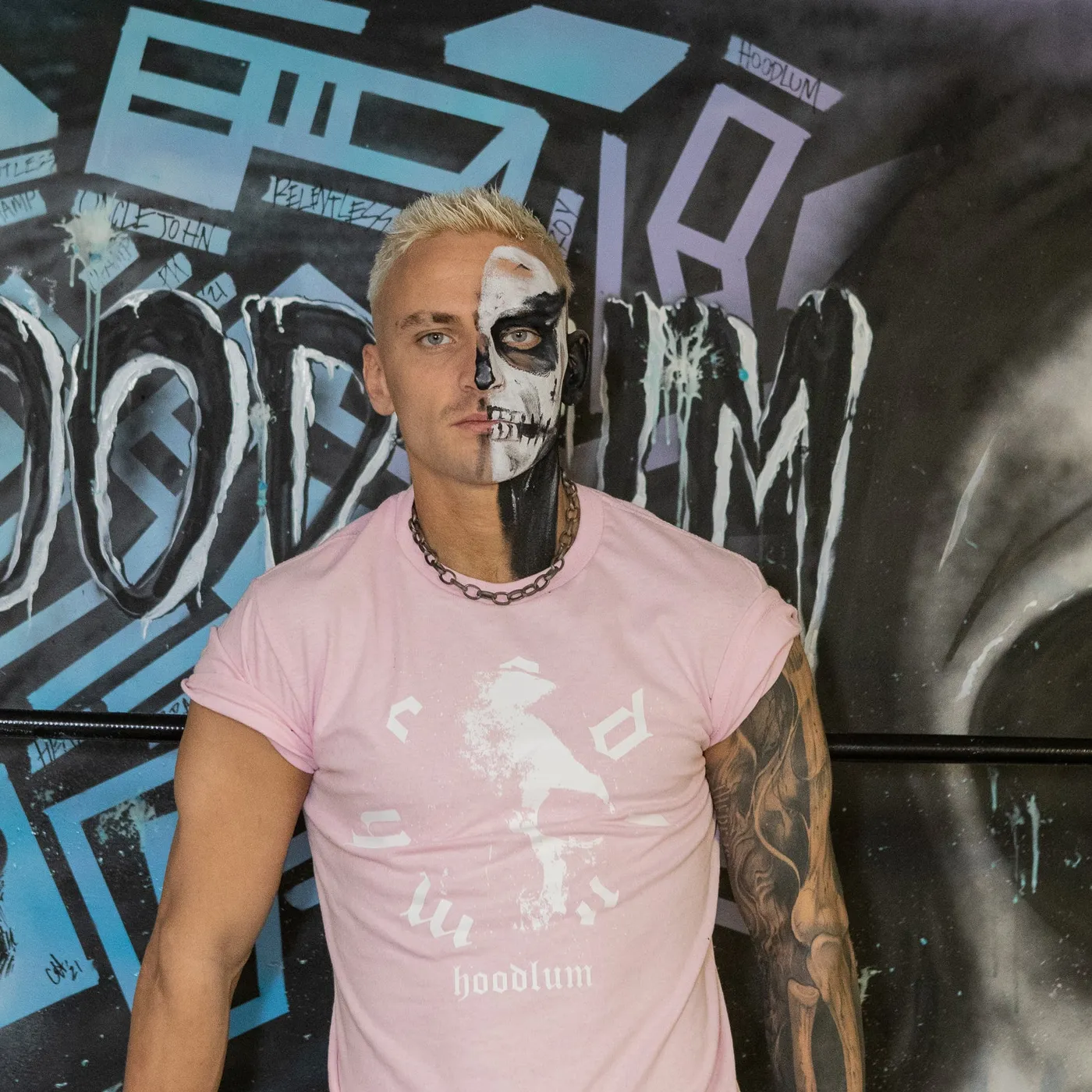 Darby Allin Pink Skull Tee