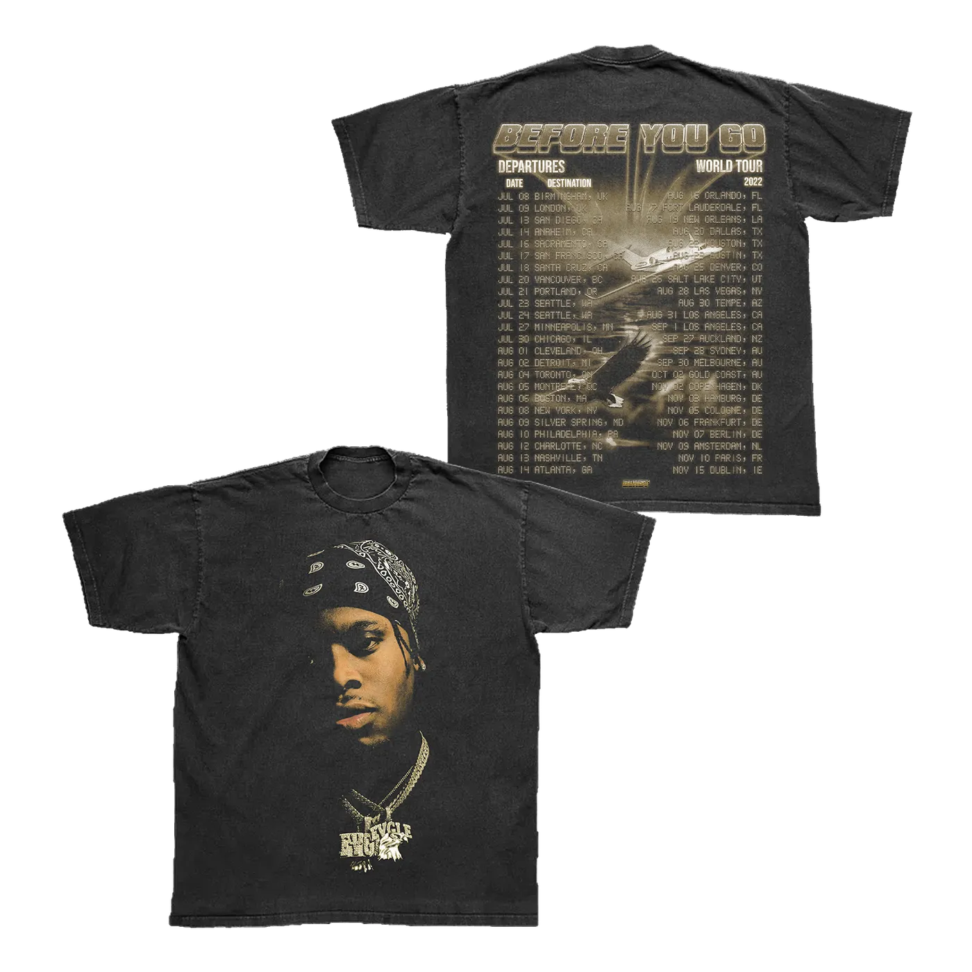 Blxst B4UG Black Tour T-Shirt