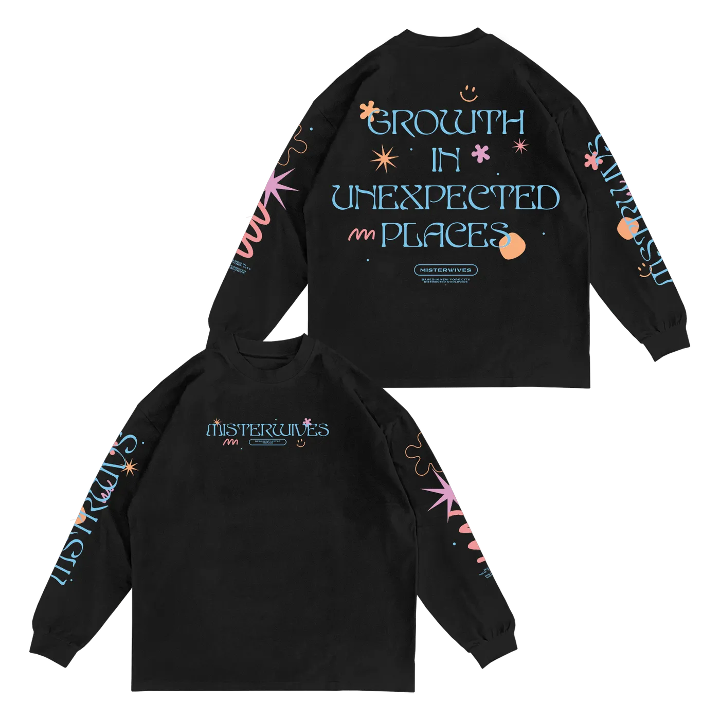 MisterWives Growth In Unexpected Places Black Longsleeve