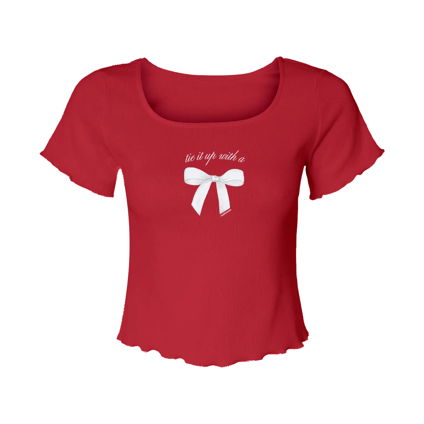 MisterWives Bow Red Baby Tee