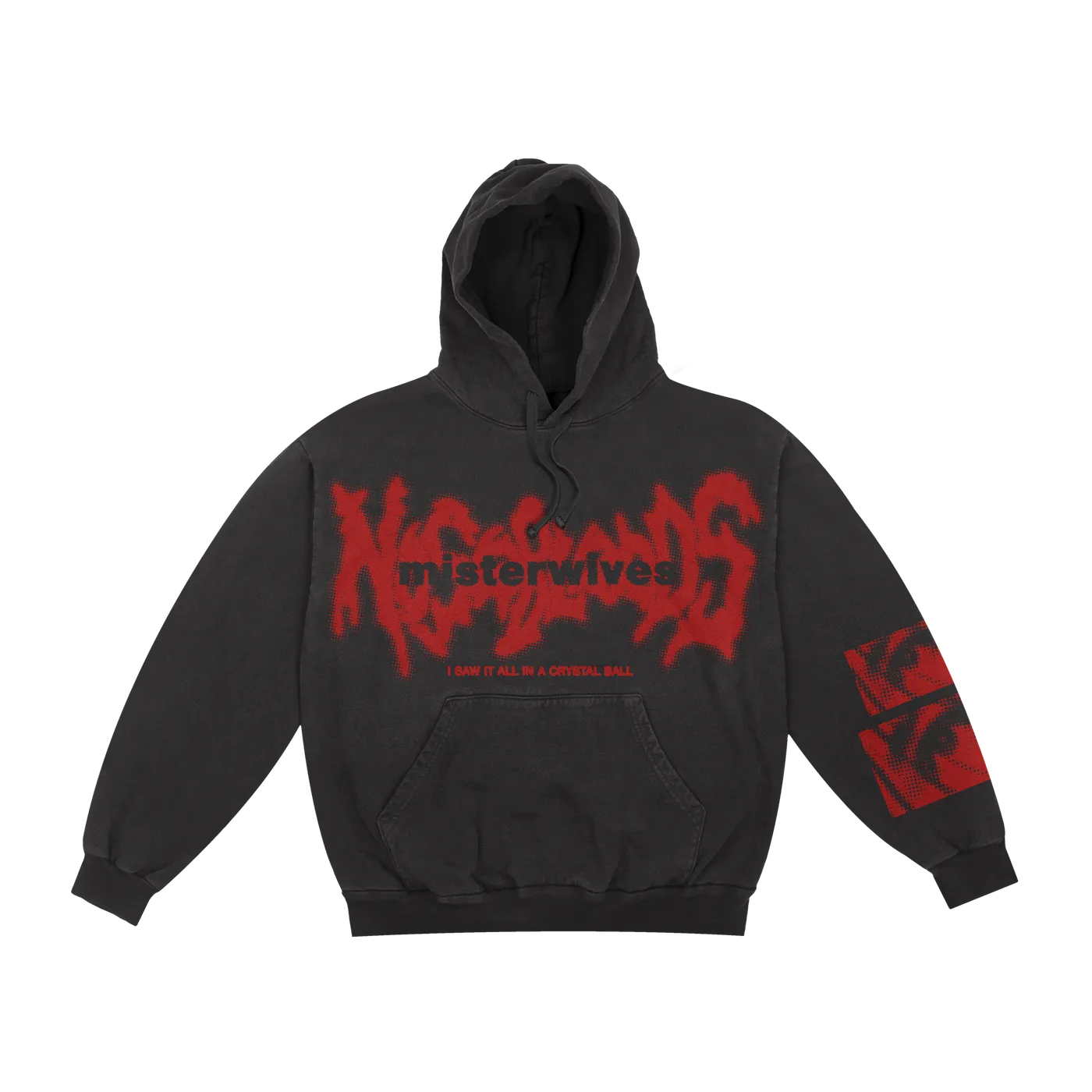 MisterWives Nosebleeds Faded Black Hoodie