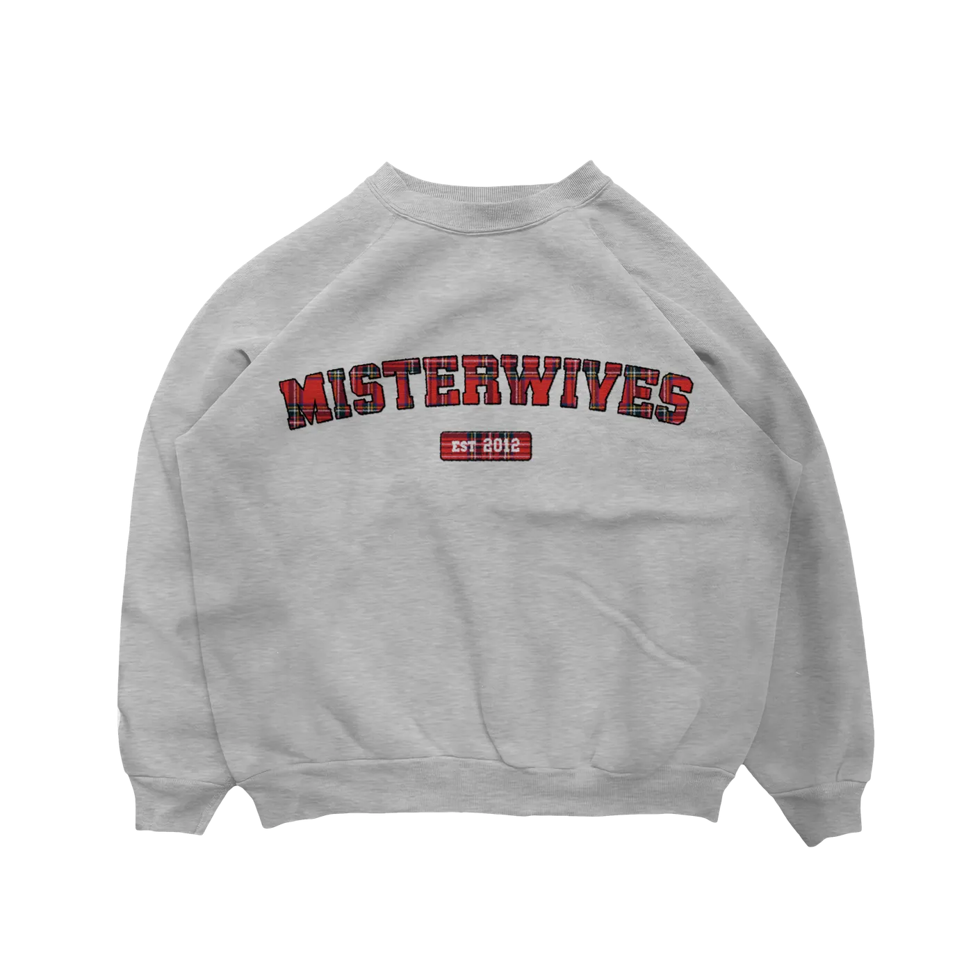 MisterWives Tartan Grey Crewneck