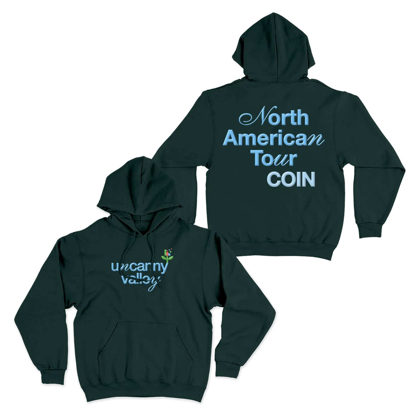 COIN Uncanny Valley Green Hoodie