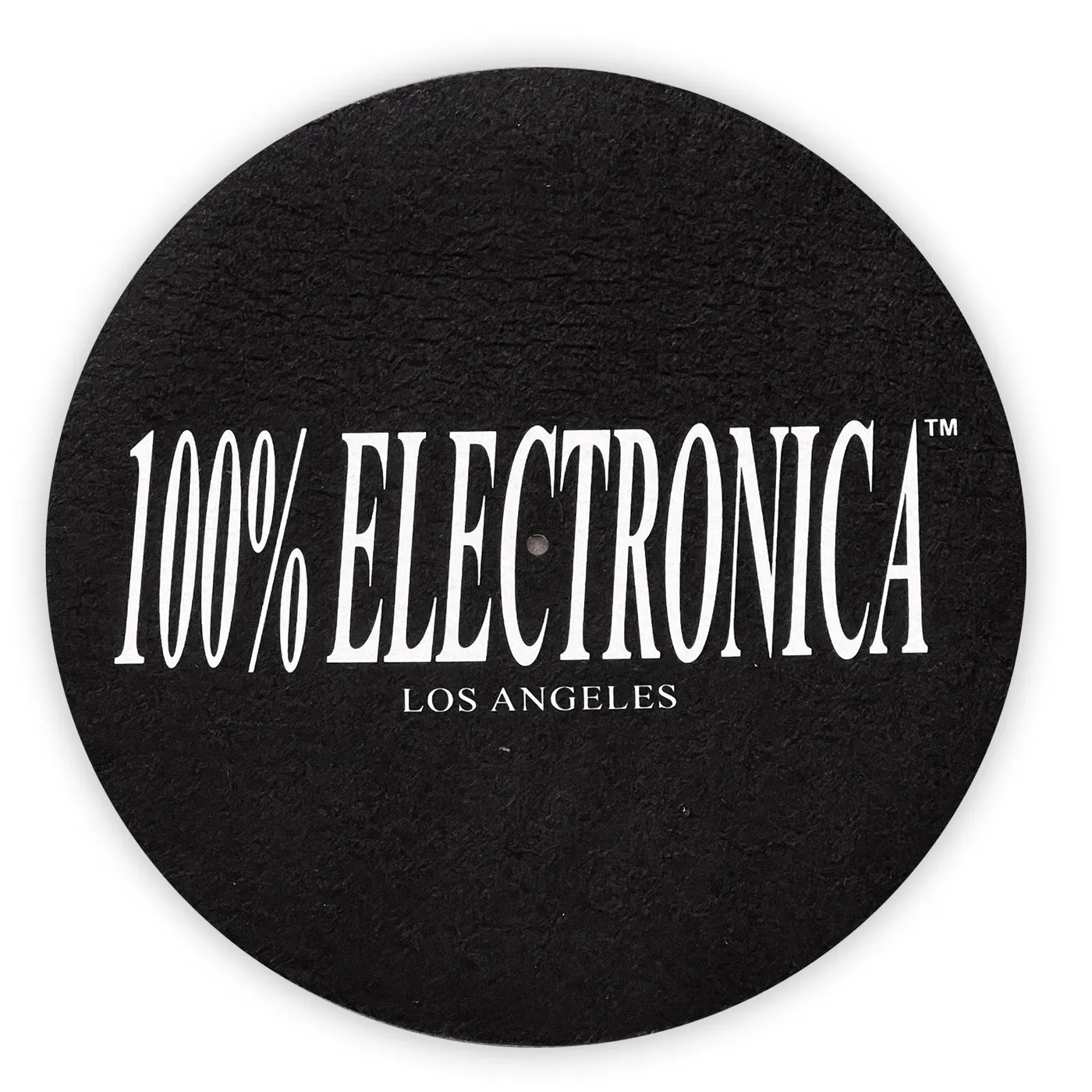 100% Electronica Slipmat - 100% Logo