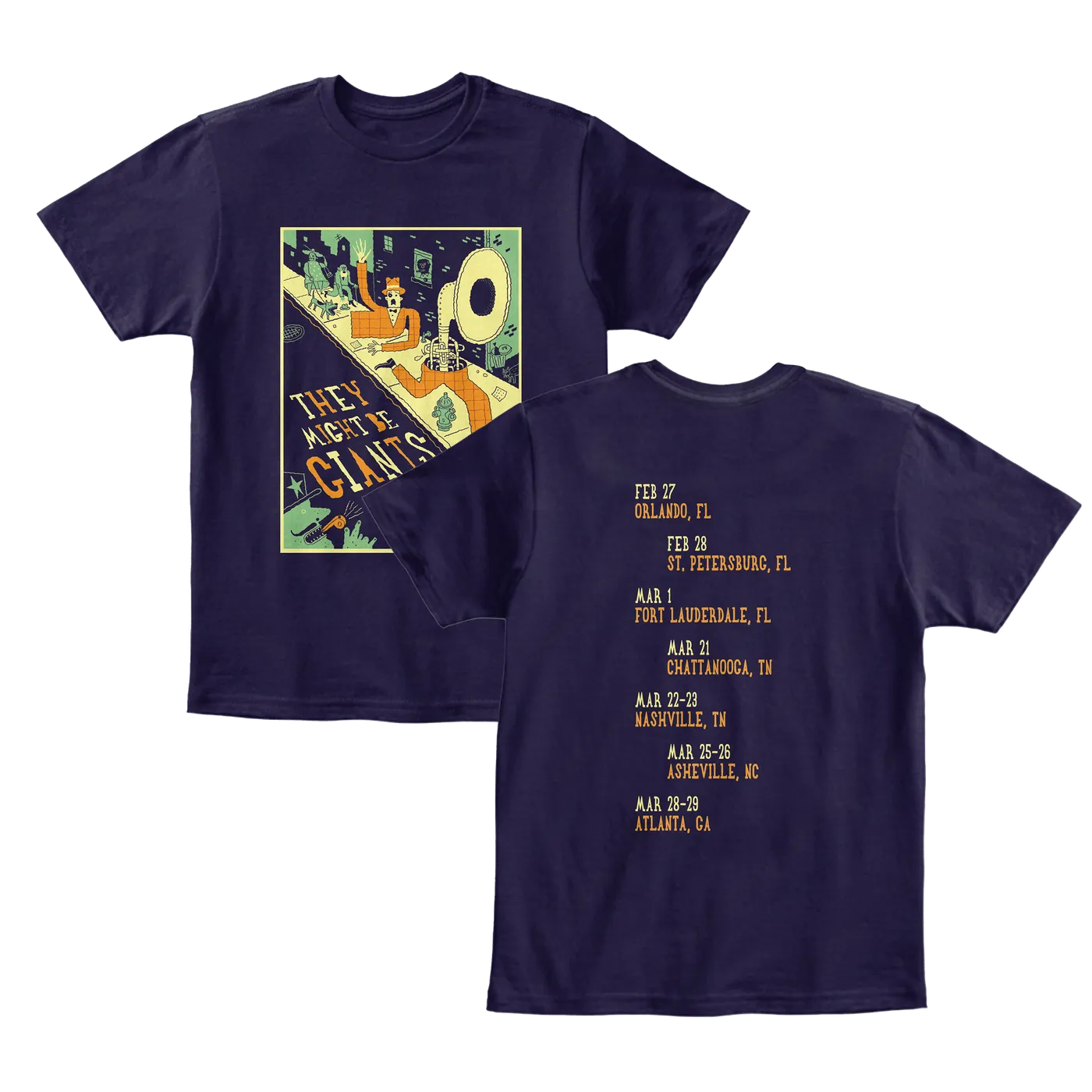 They Might Be Giants Spring 2025 Tour Shirts (Unisex)