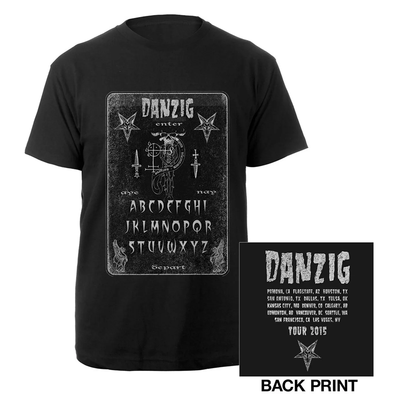 Danzig Ouija Board Itinerary 2015