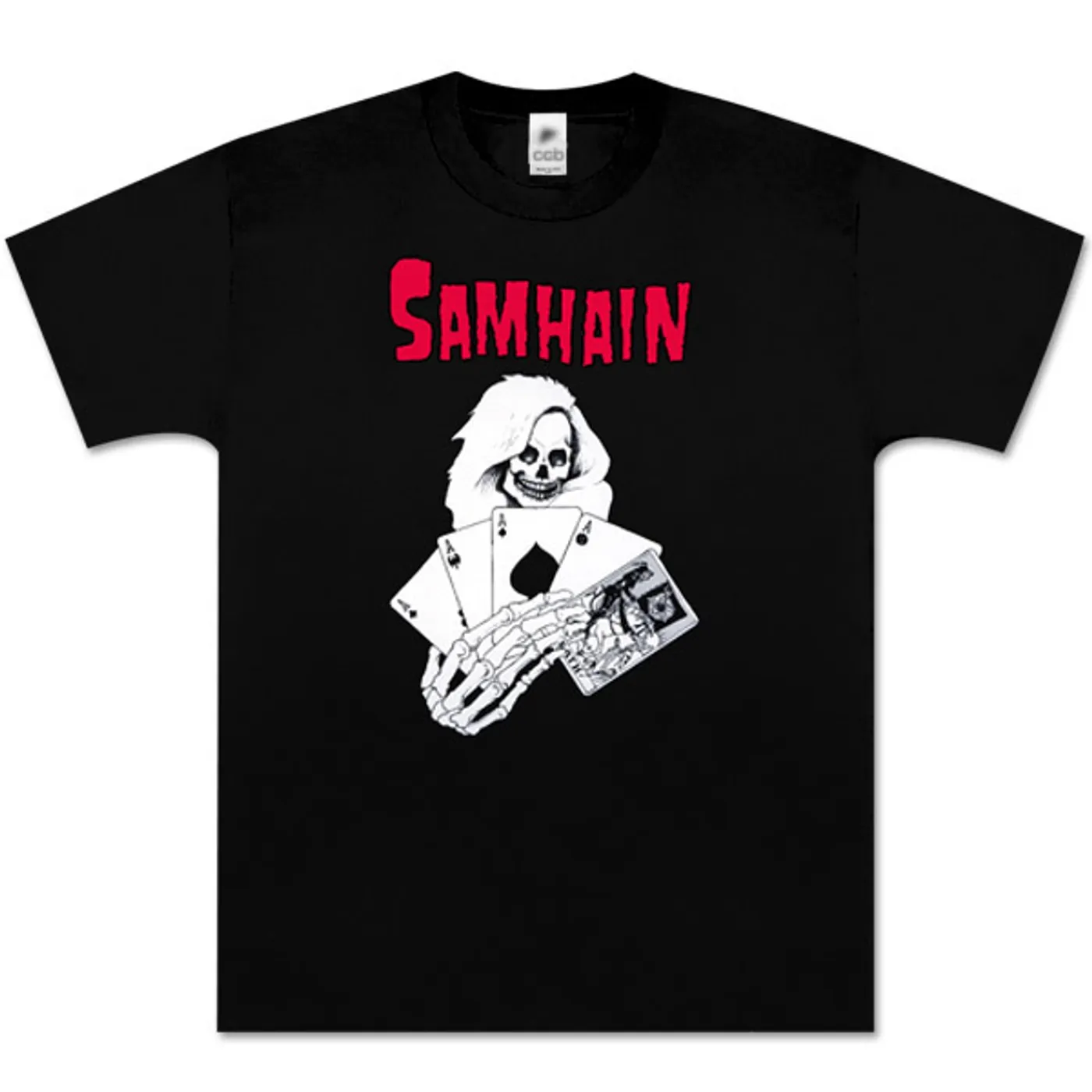 Samhain Skull Girl with Death Cards Tee
