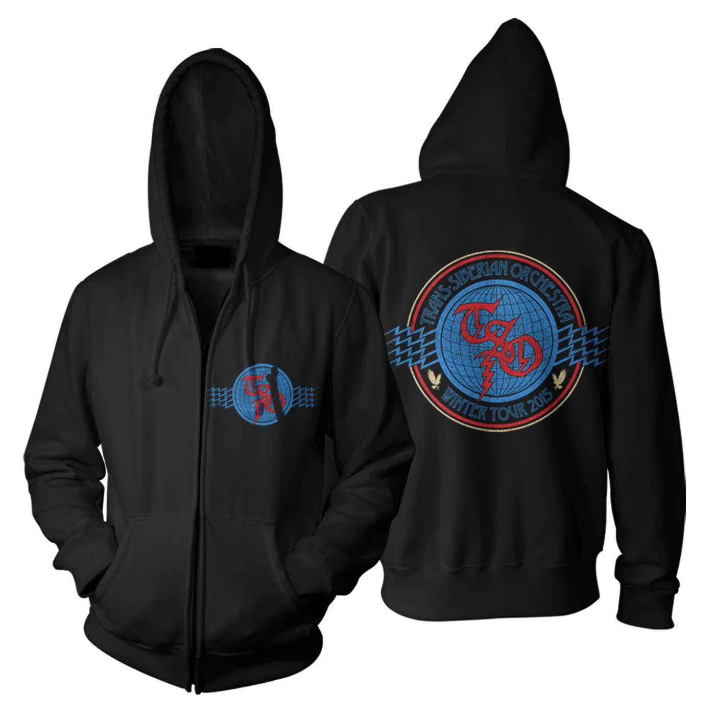 Trans-Siberian Orchestra 2015 Winter Tour Itin Hoodie
