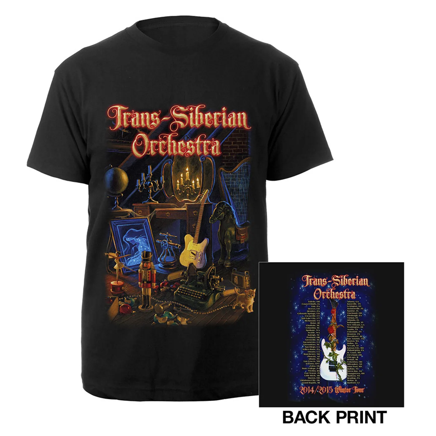 Trans-Siberian Orchestra 2014-2015 Toys In The Attic Tour Tee