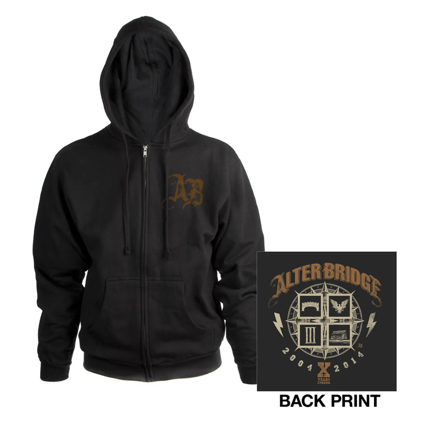 Alter Bridge 10 Years Zip-Up Hoodie