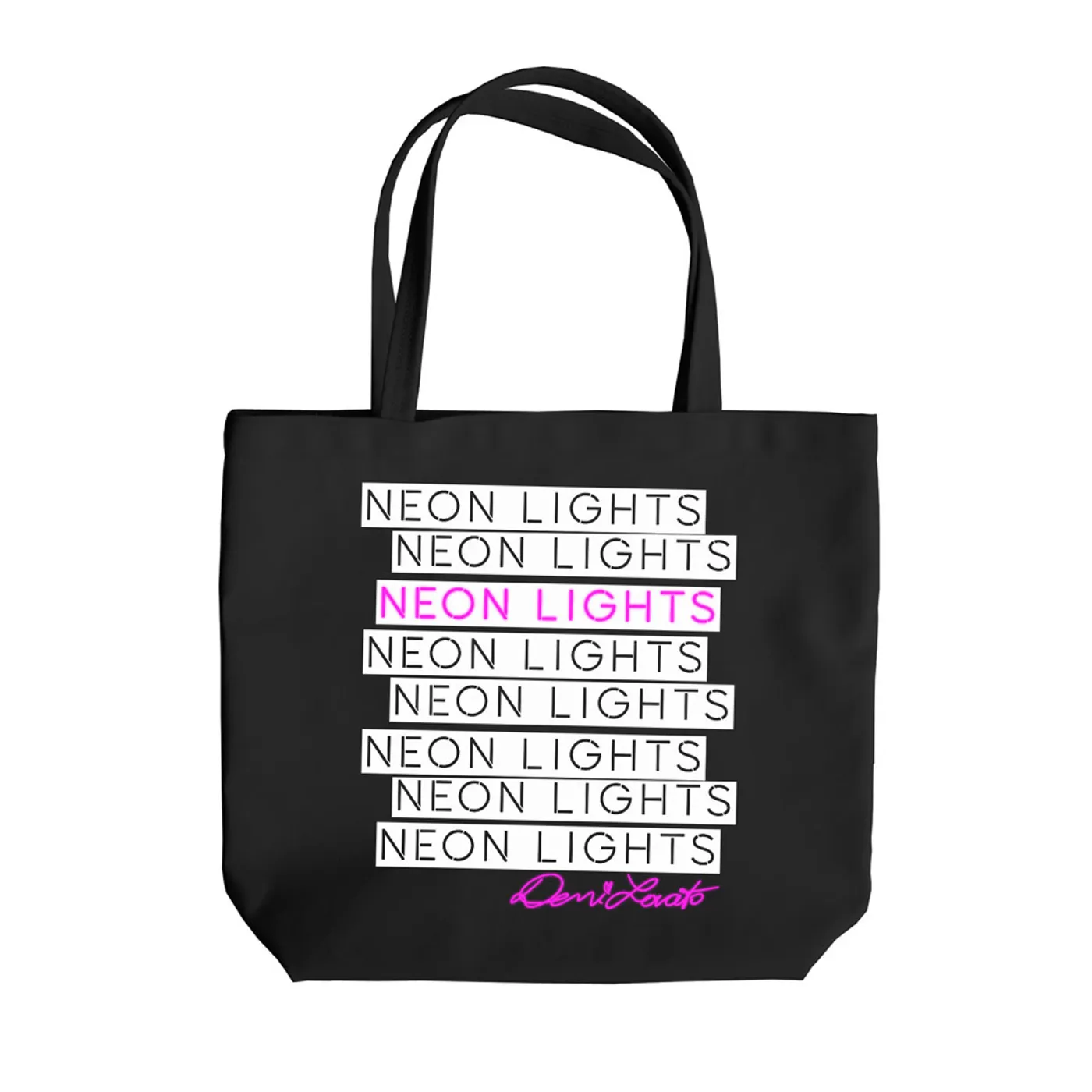 Demi Lovato Neon Lights Tote Bag