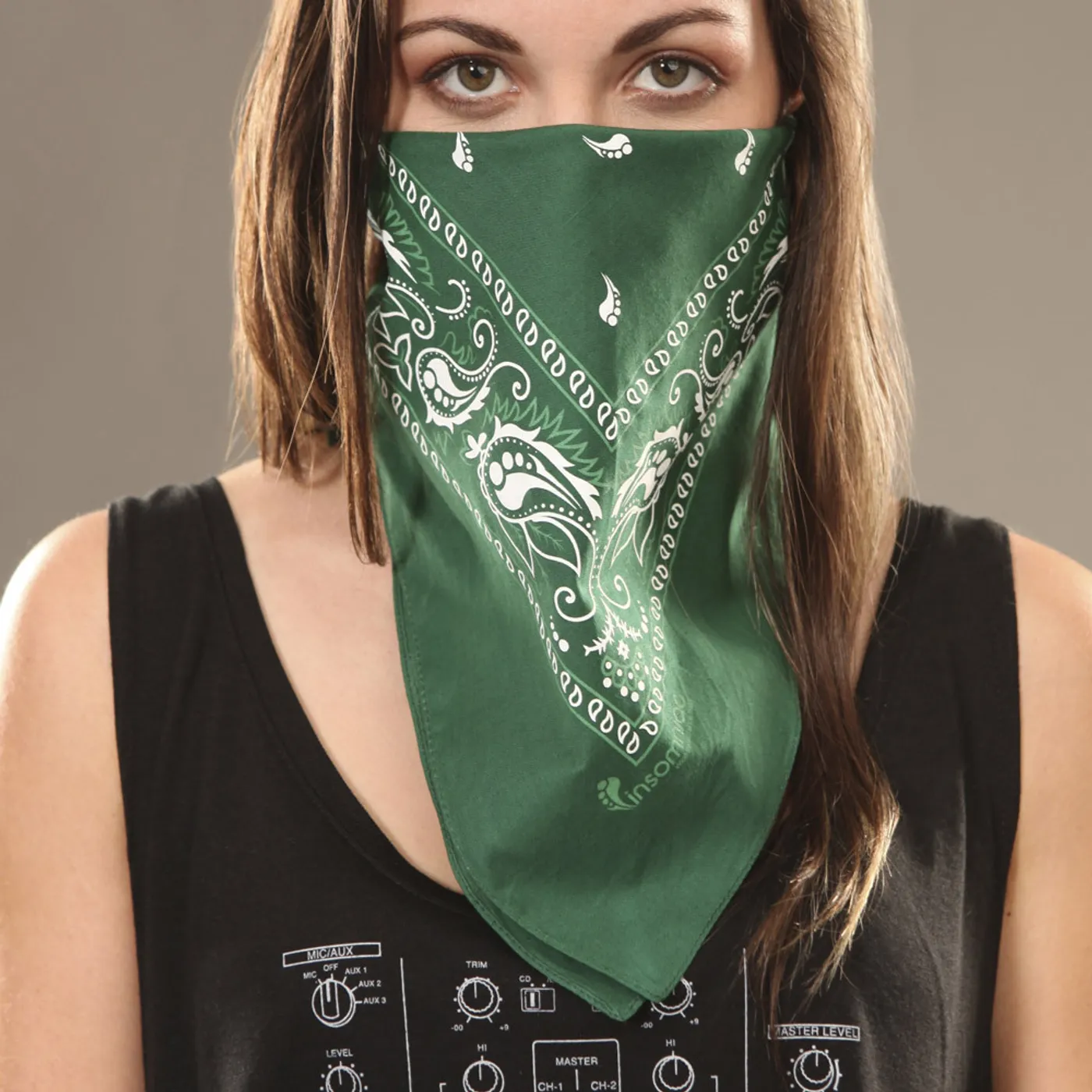 Insomniac Logo Bandana Green