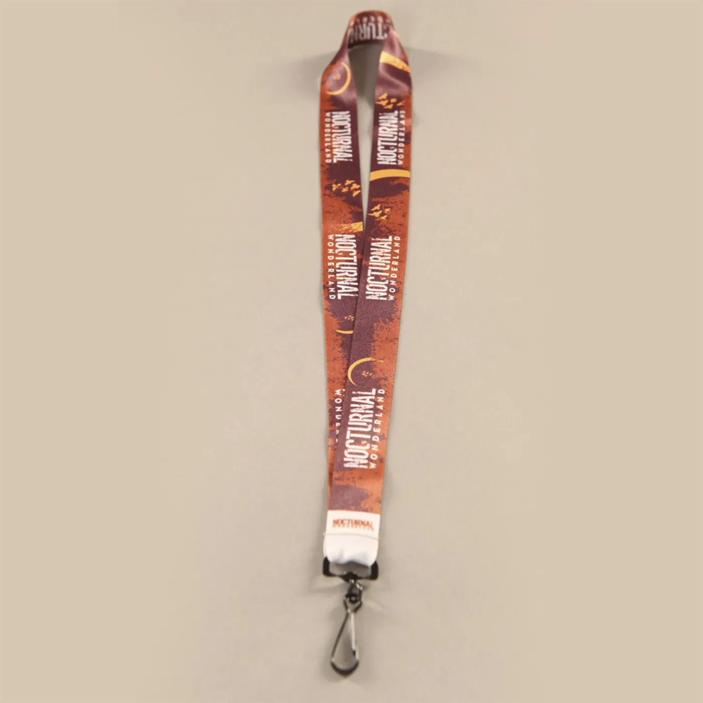 Insomniac Nocturnal Wonderland Lanyard Brown/Gold