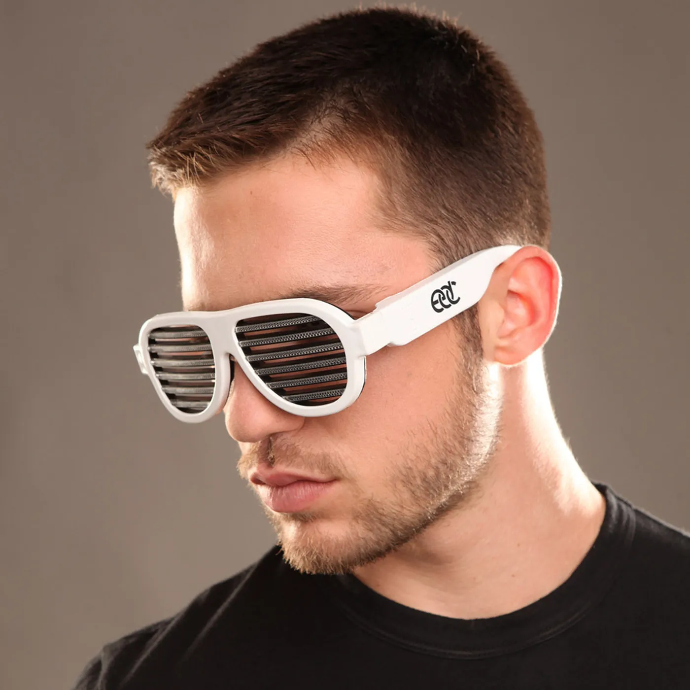 Insomniac EDC Sound Reactive LED Sunglasses White