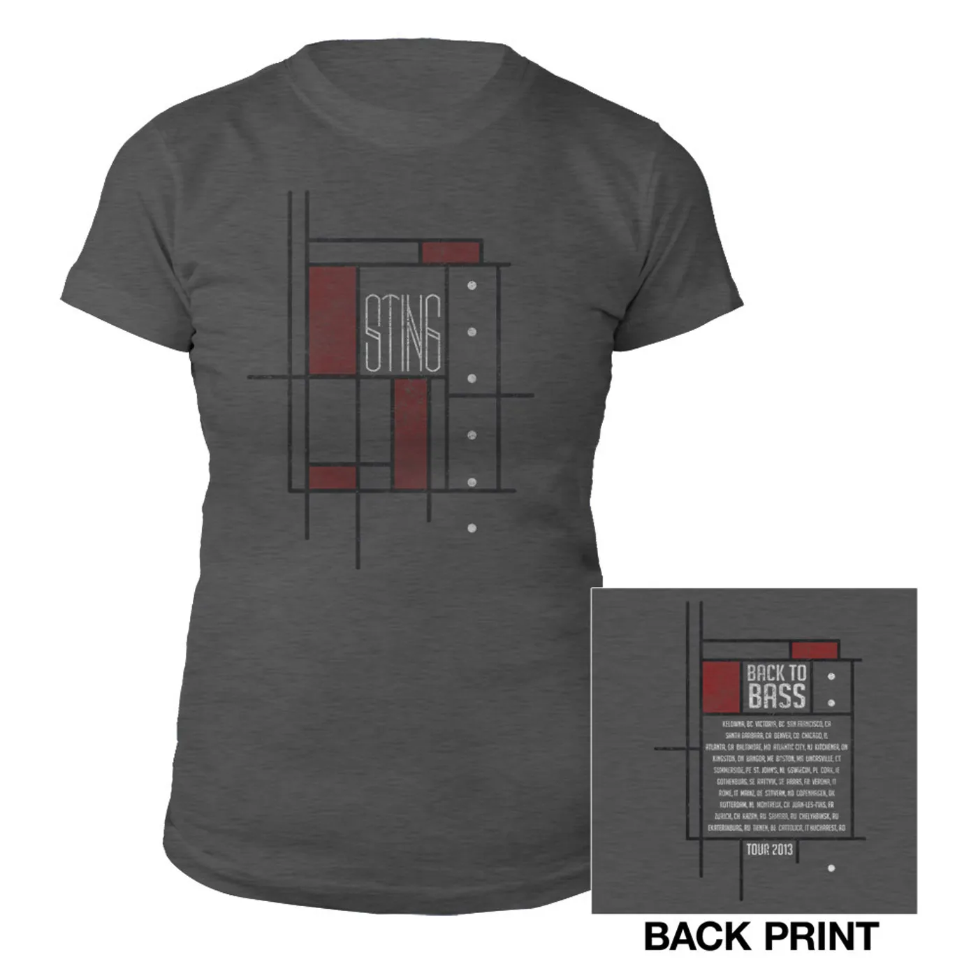 Sting Women's Back To Bass Geometric Shirt