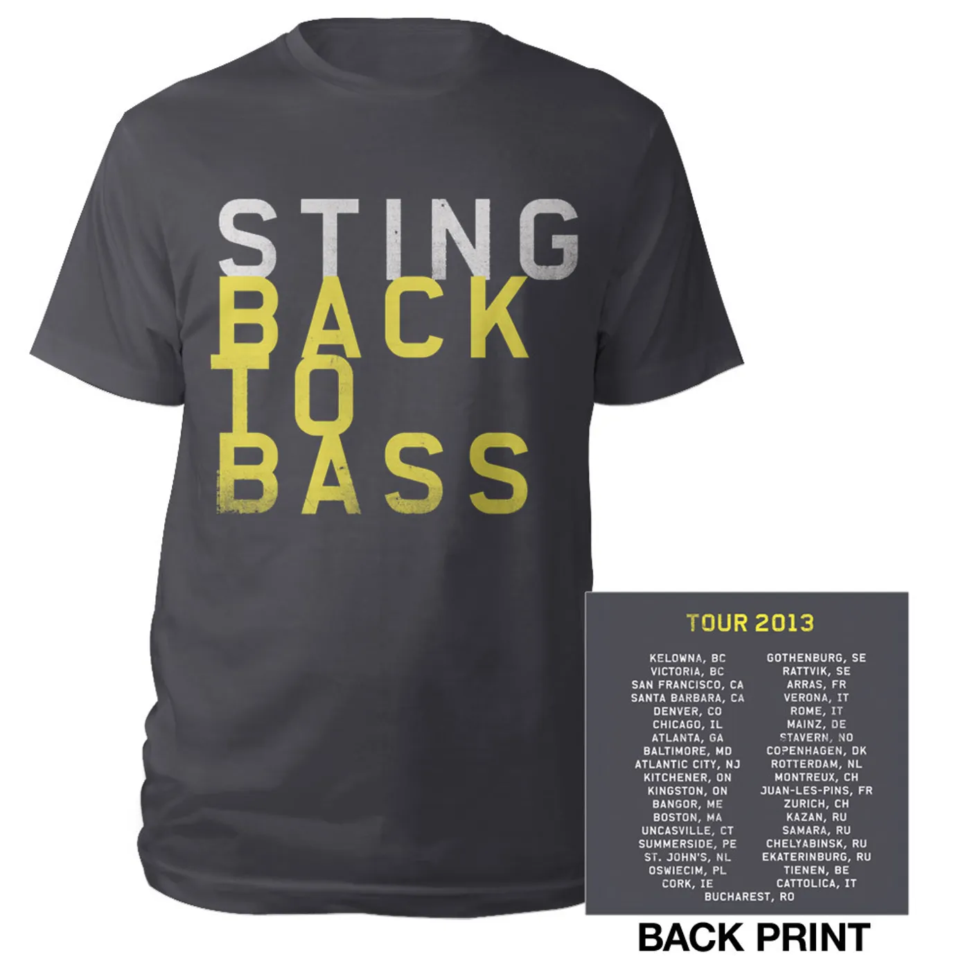 Sting Men's Back to Bass Tour Tee