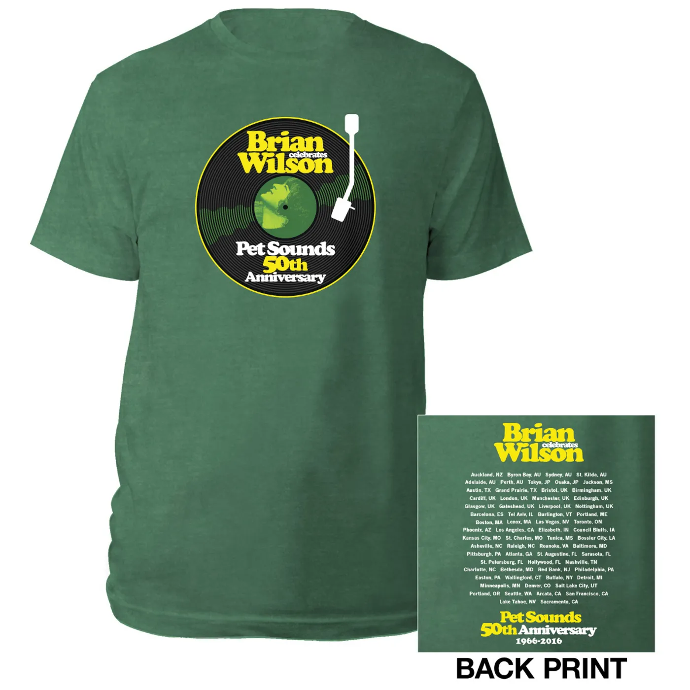 Brian Wilson Pet Sounds 50th Anniversary Tour Tee