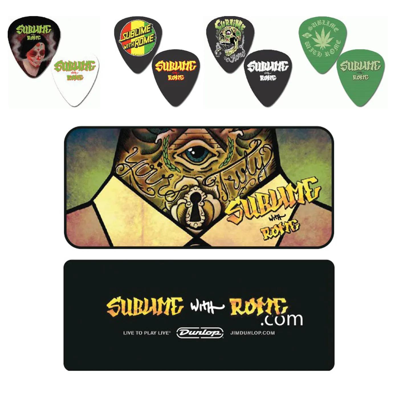 Sublime with Rome Guitar Pick Set
