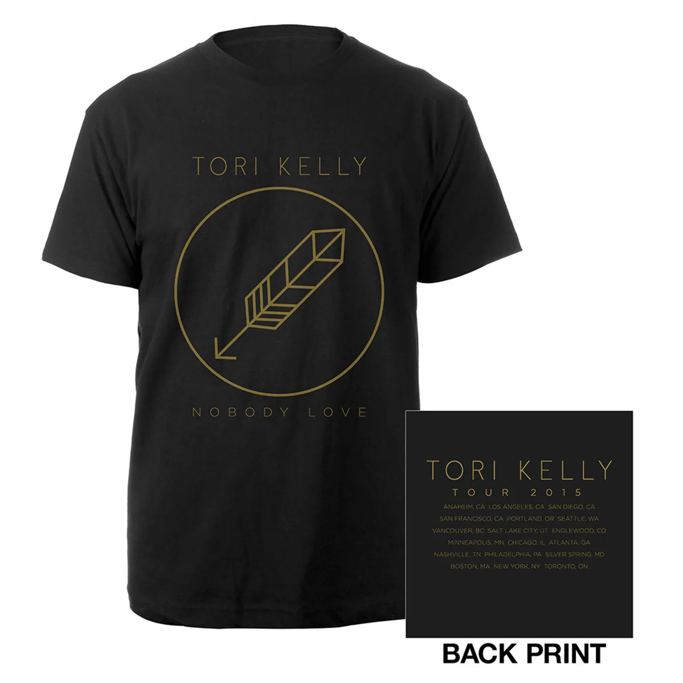 Tori Kelly Arrow Logo 2015 Tour Tee
