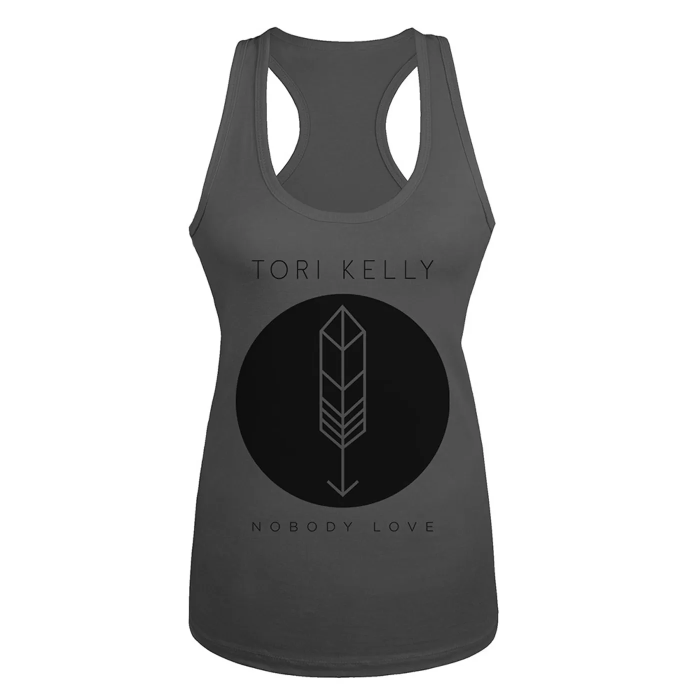 Tori Kelly Gray Nobody Love Racerback Tank