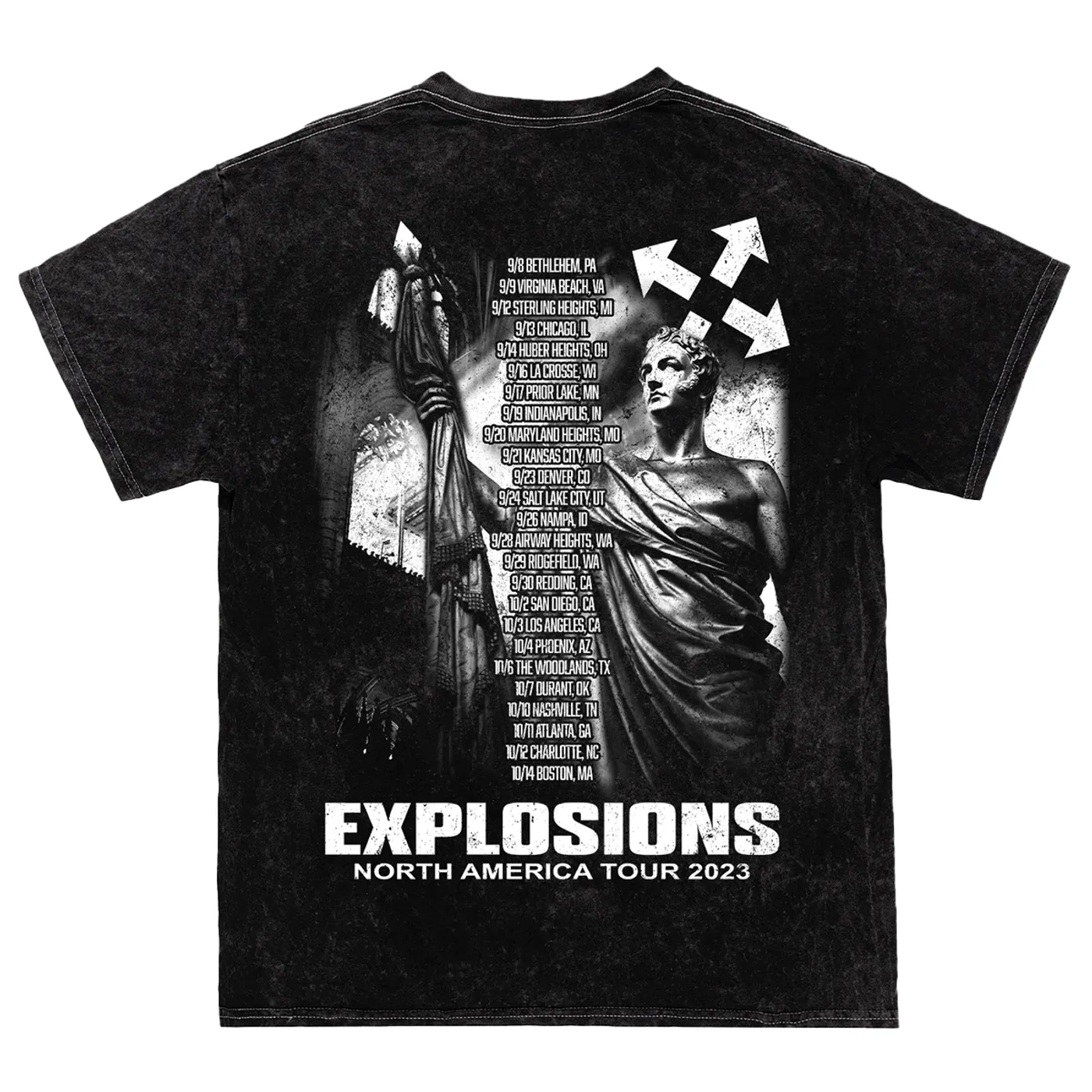 Three Days Grace EXPLOSIONS Angel 2023 Tour Tee