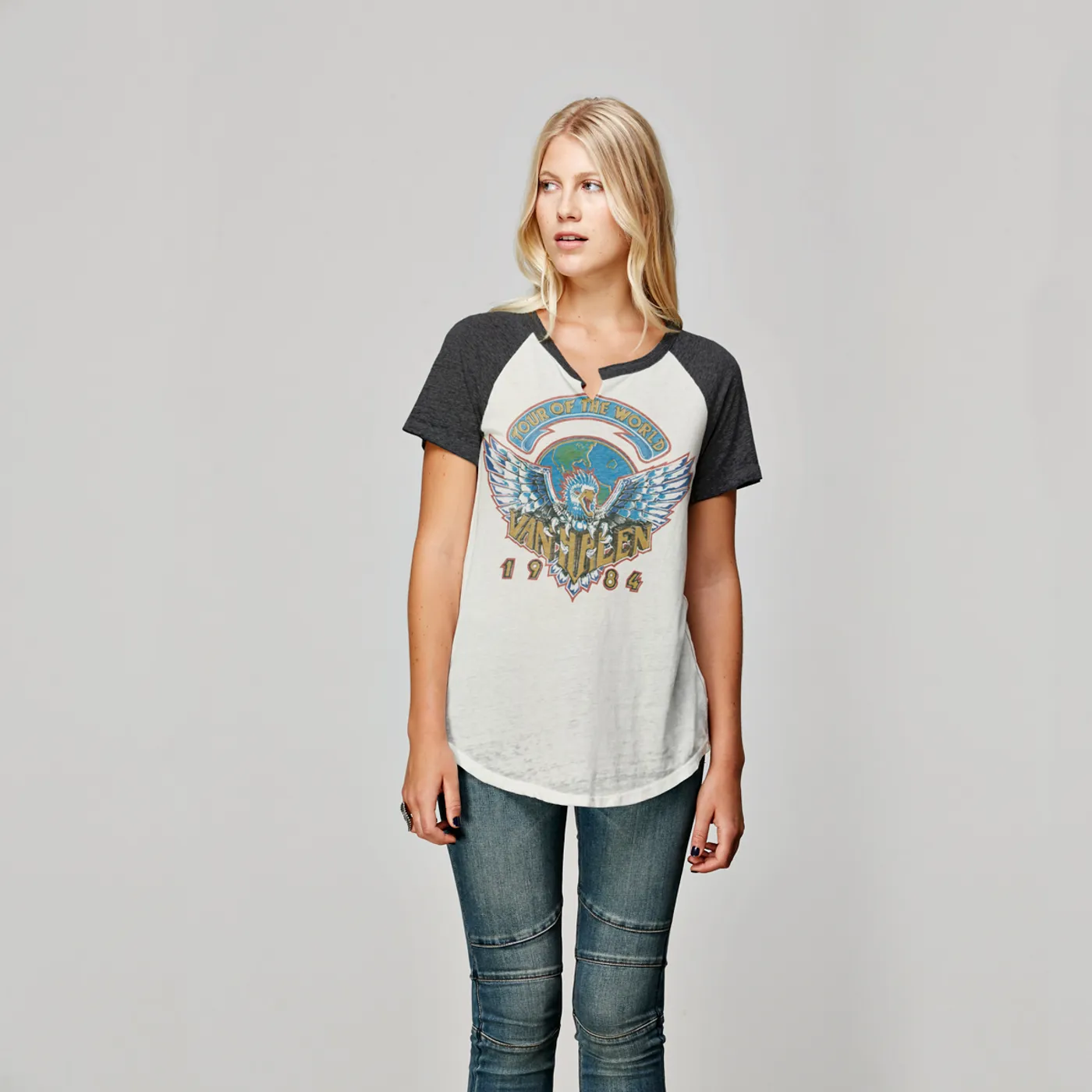 Van Halen 1984 World Tour Short Sleeve Raglan
