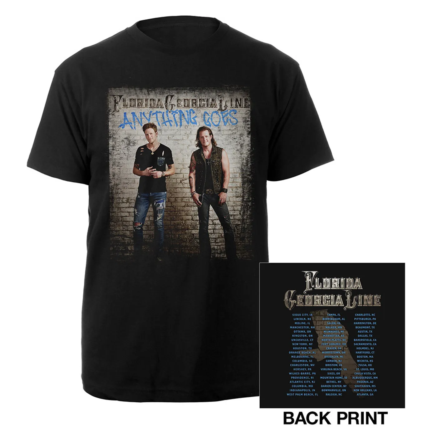 Florida Georgia Line Anything Goes Tour Tee