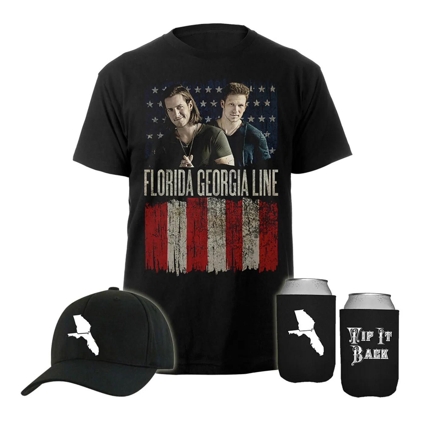 Florida Georgia Line Exclusive Flag Tee Bundle