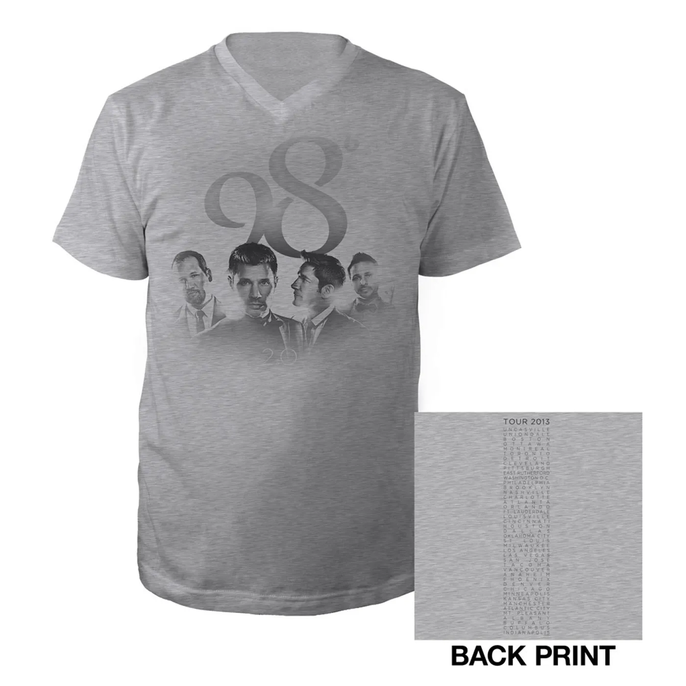 98 Degrees Album Photo Tour V-Neck