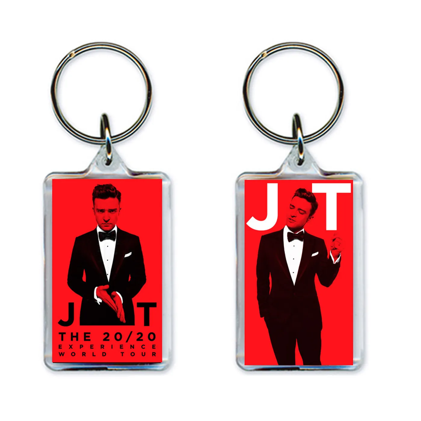 Justin Timberlake The 20/20 Experience Red Hot Key Chain