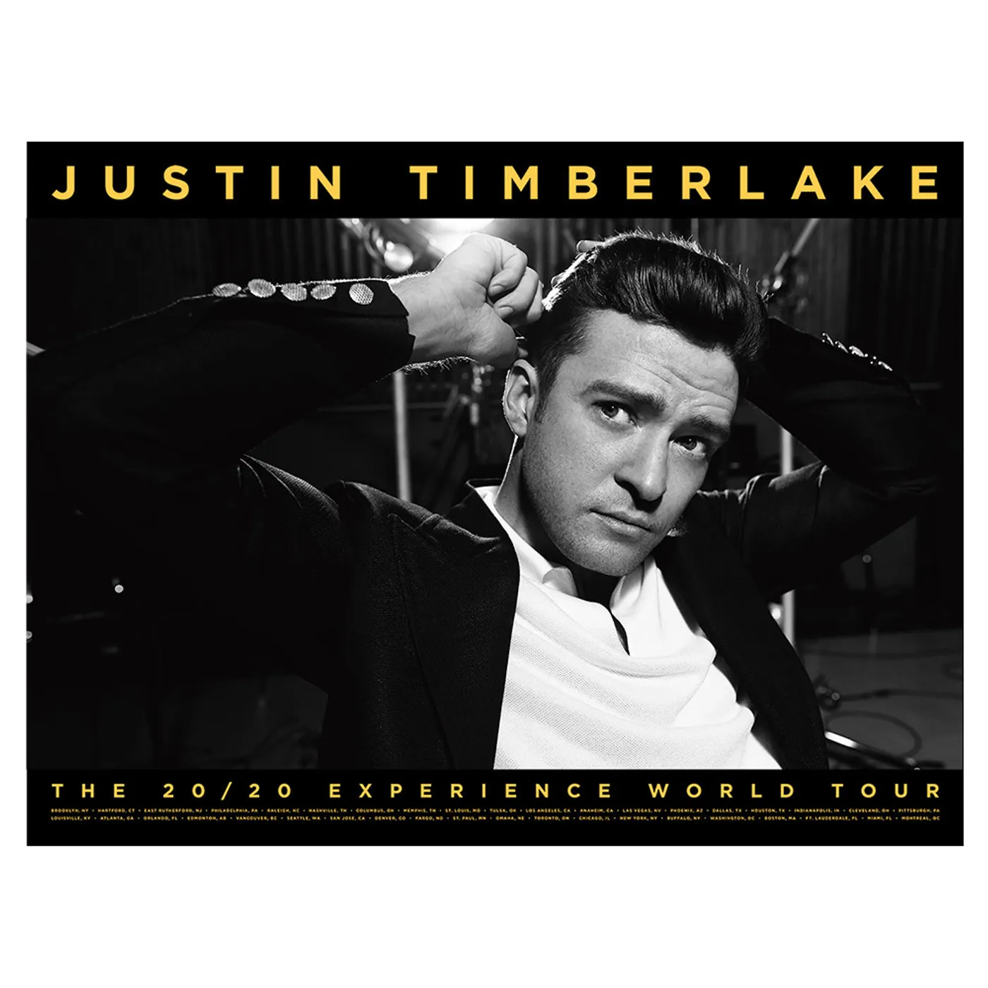 Justin Timberlake The 20/20 Experience World Tour ""Not A Bad Thing"" Collector's Poster